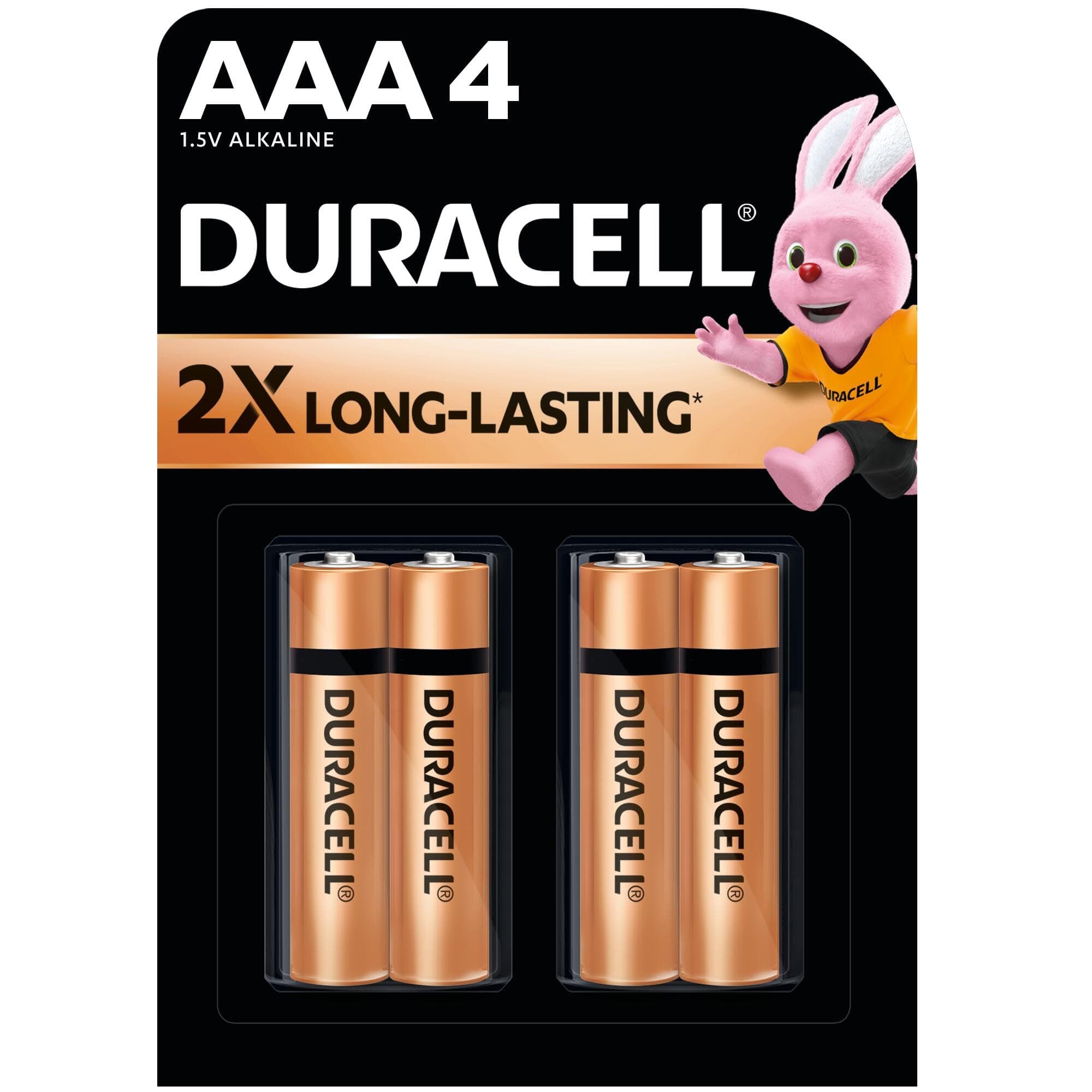 Duracell Alkaline AAA Batteries, pack of 4