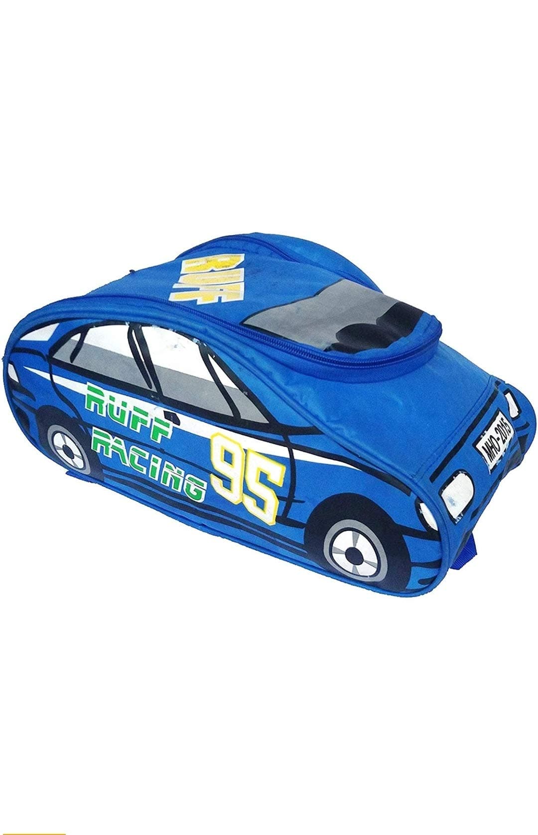 Car Shape Waterproof School Bag for Kids Waterproof Backpack (Blue)