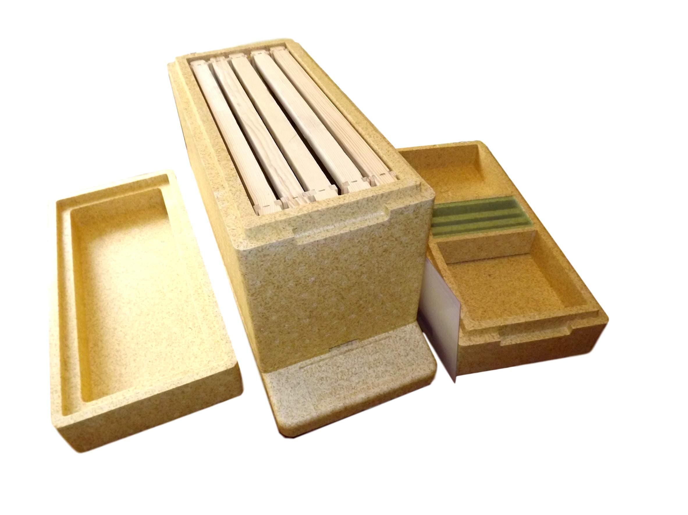 Ltd - Langstroth 5 Frame Poly Nuc with Miller Style Feeder +MBK