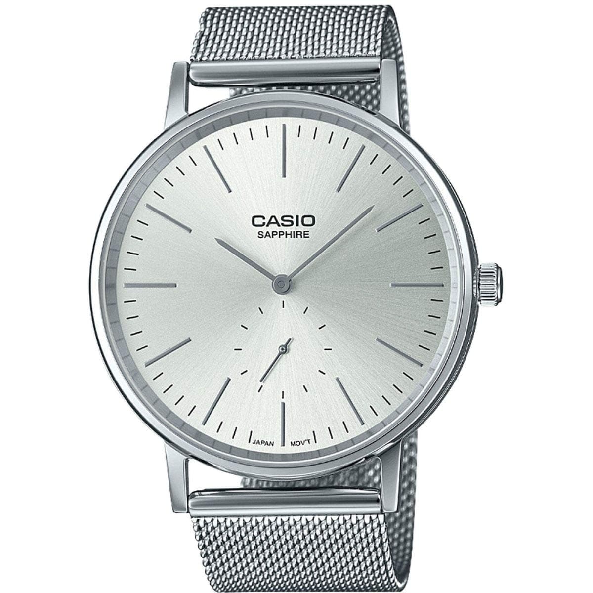 Casio Womens Quartz Watch, Analogue Classic Display and Stainless Steel Strap LTP-E148M-7AEF