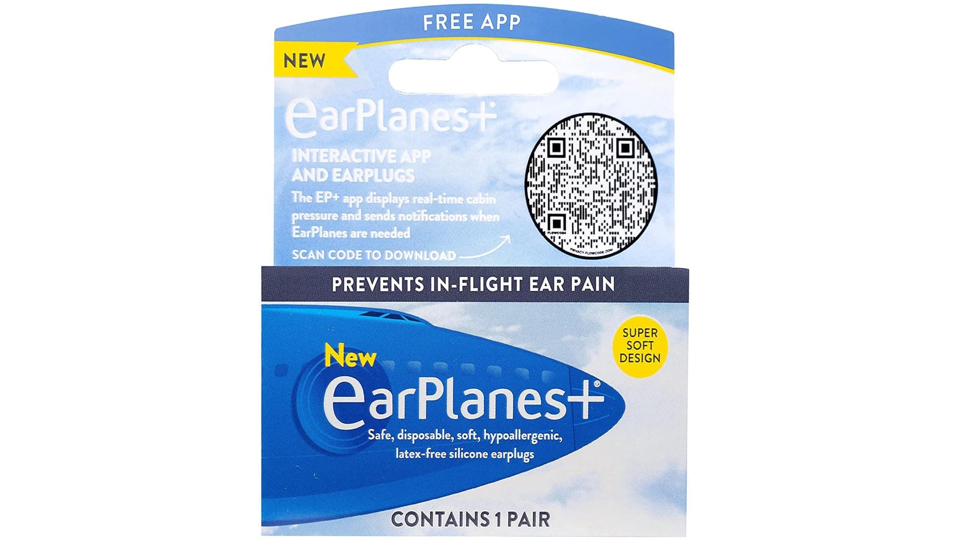 - Adult Ear Plugs, 1 Pair Per Pack (6 Pack)