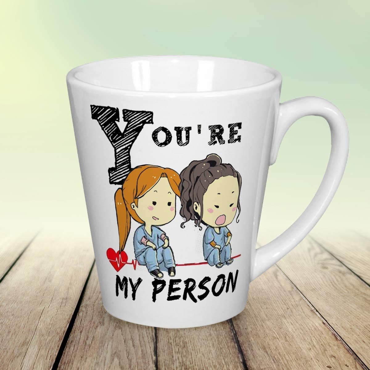 You're My Person Ceramic coffee Latte mug 12 oz Fanny Lovers Cup Art Printing You're My Person Ceramic Coffee latte Mugs 12 oz Cool Funny Novelty, Grey's Anatomy inspired