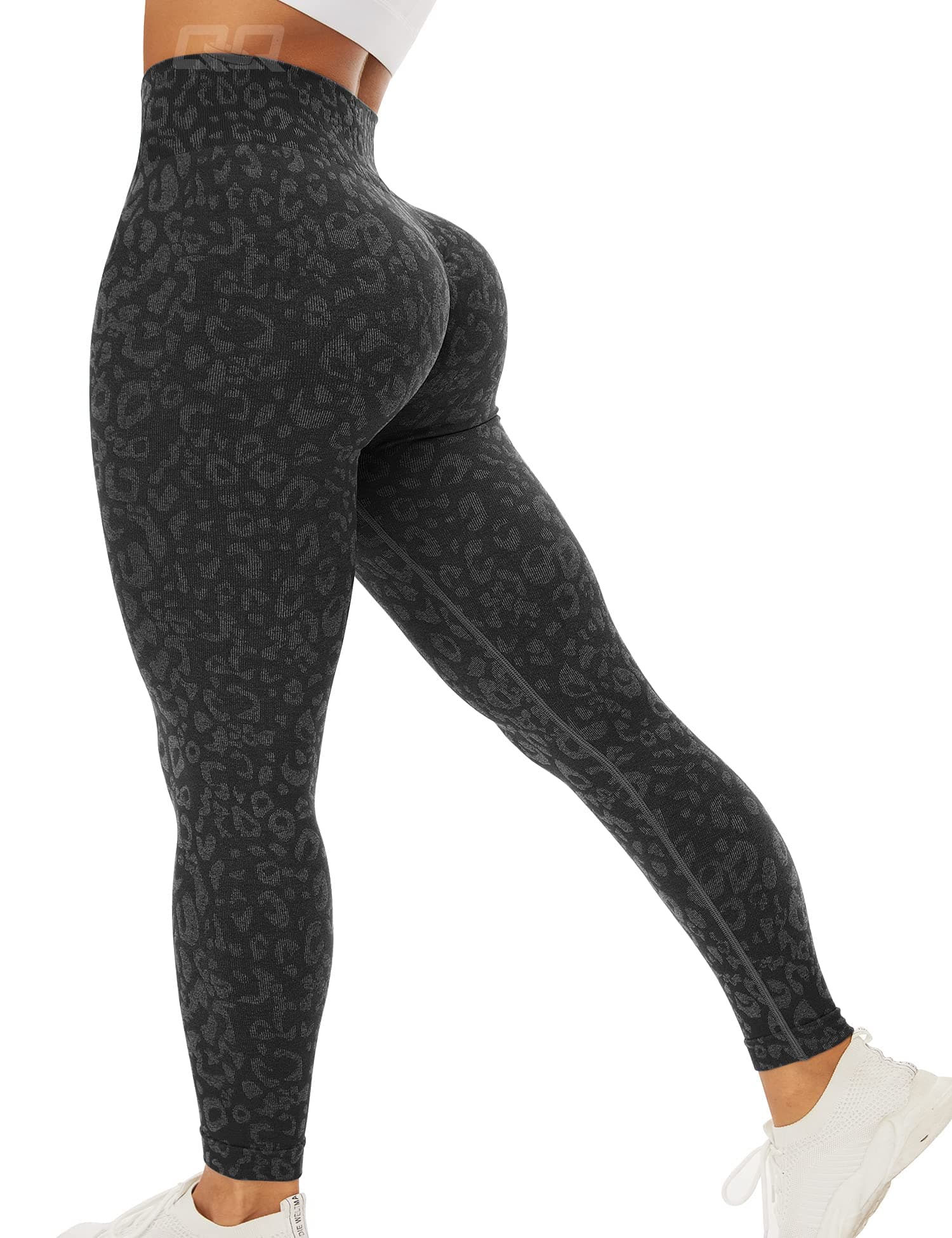 QOQ Yoga Pants for Women Workout Camo High Waisted Seamless Gym Athletic Leggings