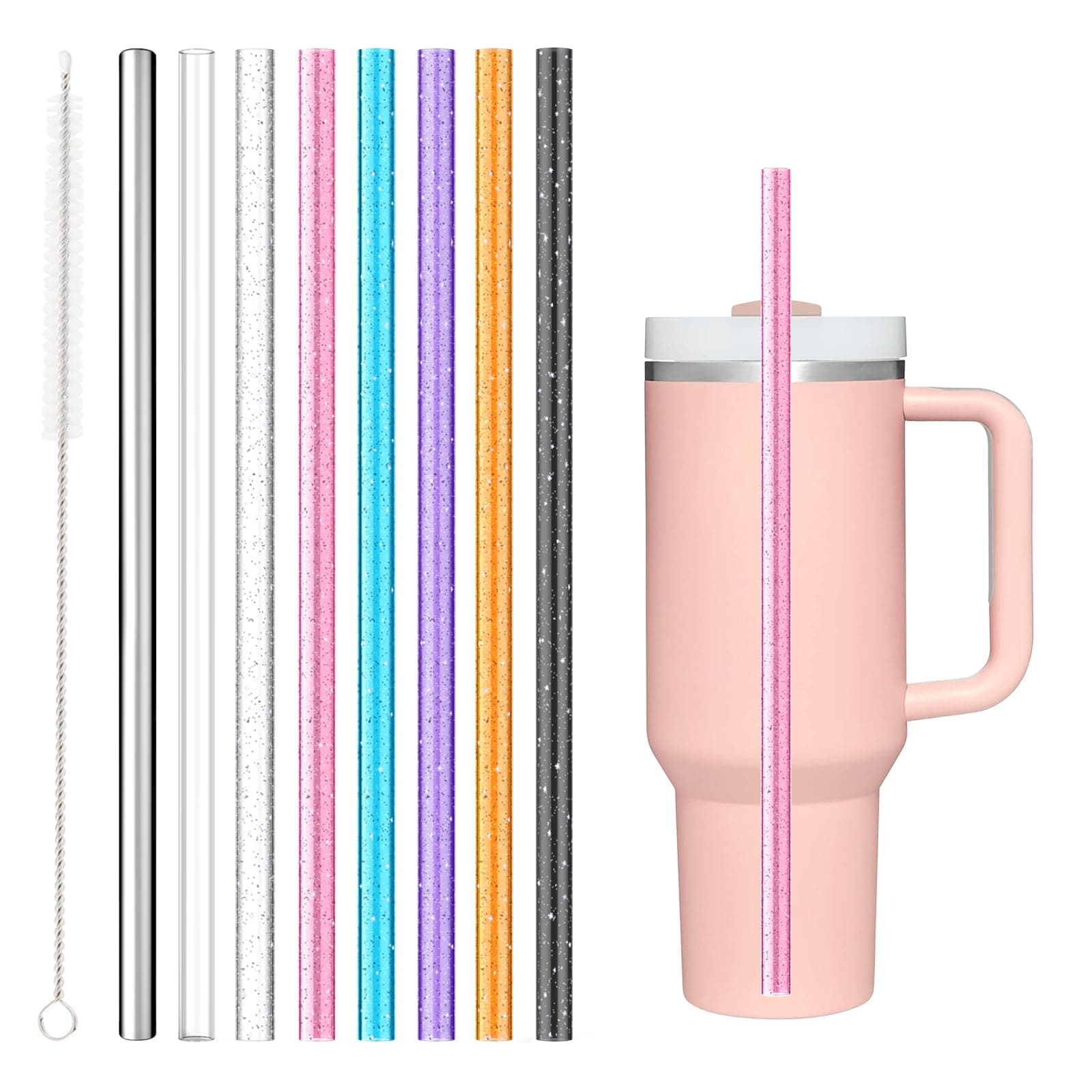 8PCS Color Replacement Straws