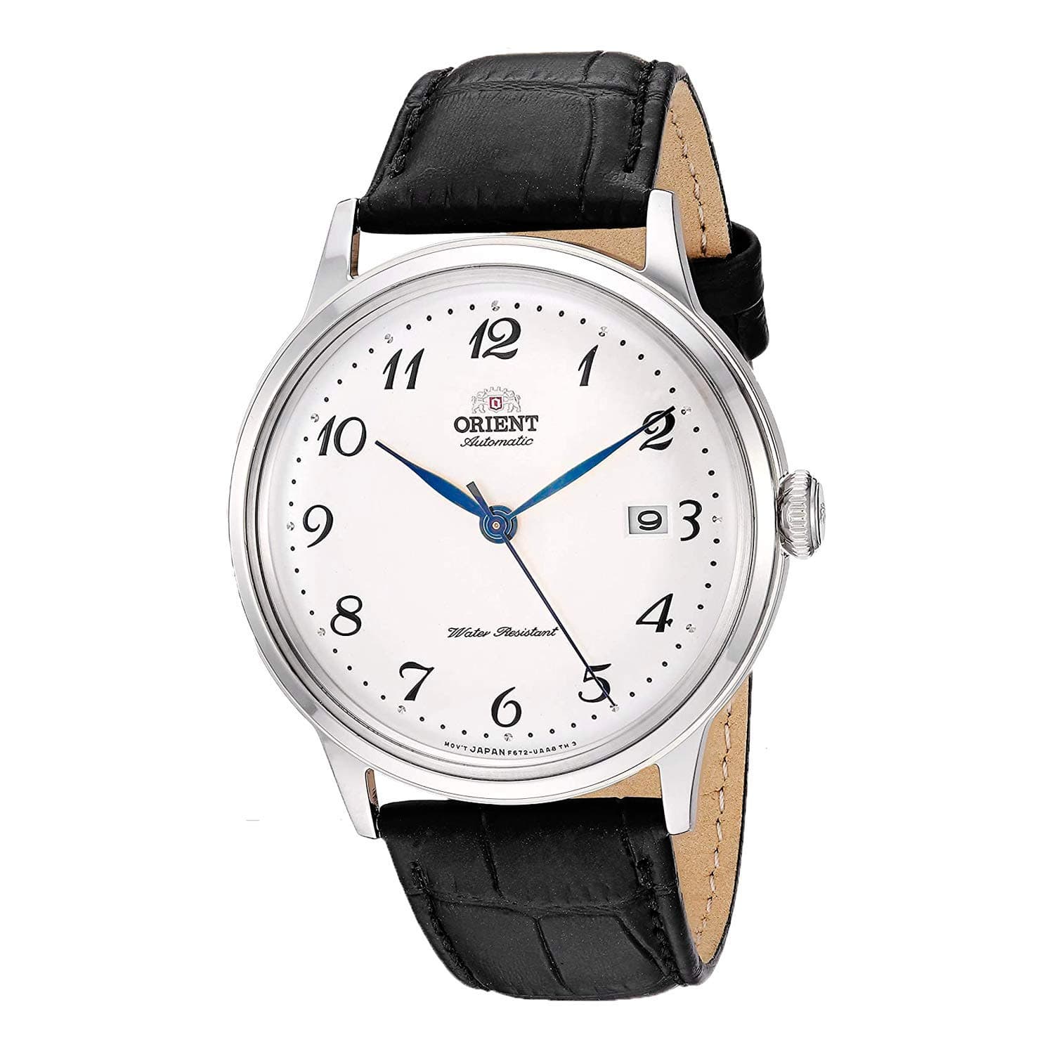 Orient Men's 'Bambino Version 5' Japanese Automatic / Hand Wind Watch, Stainless Steel/White, Modern