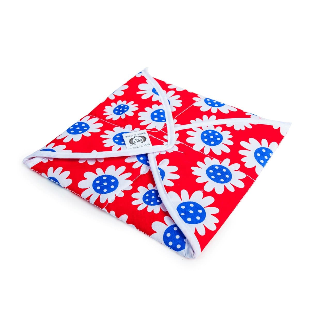 SoulGenie HealthAndYoga™ Roti, Tortilla & Breads Covering Cloth - Square Shape Cotton Cloth - Cotton Wrapping Cover