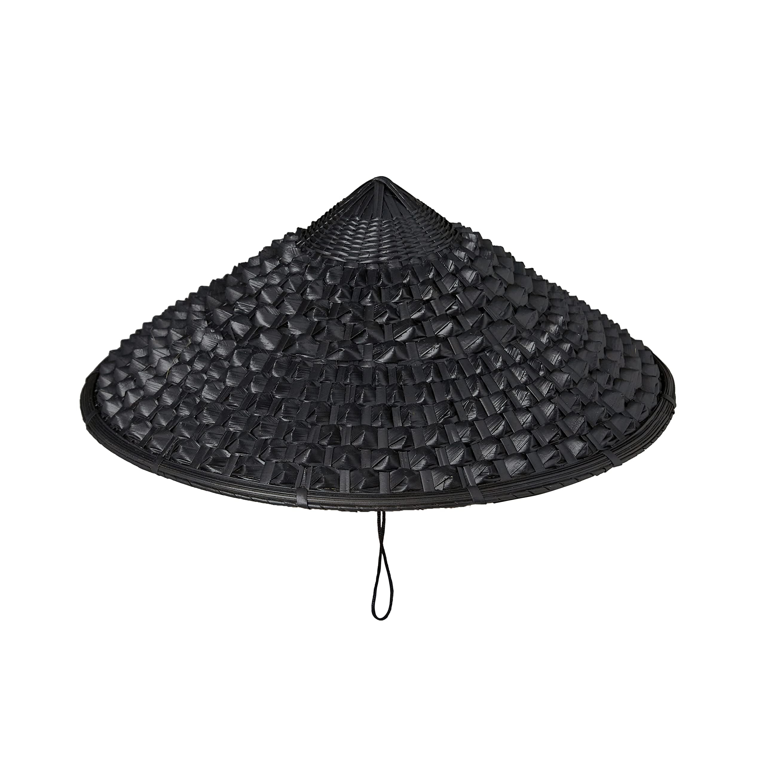 Handmade Japan Samurai Hat Bamboo Hat Cosplay Knight Black