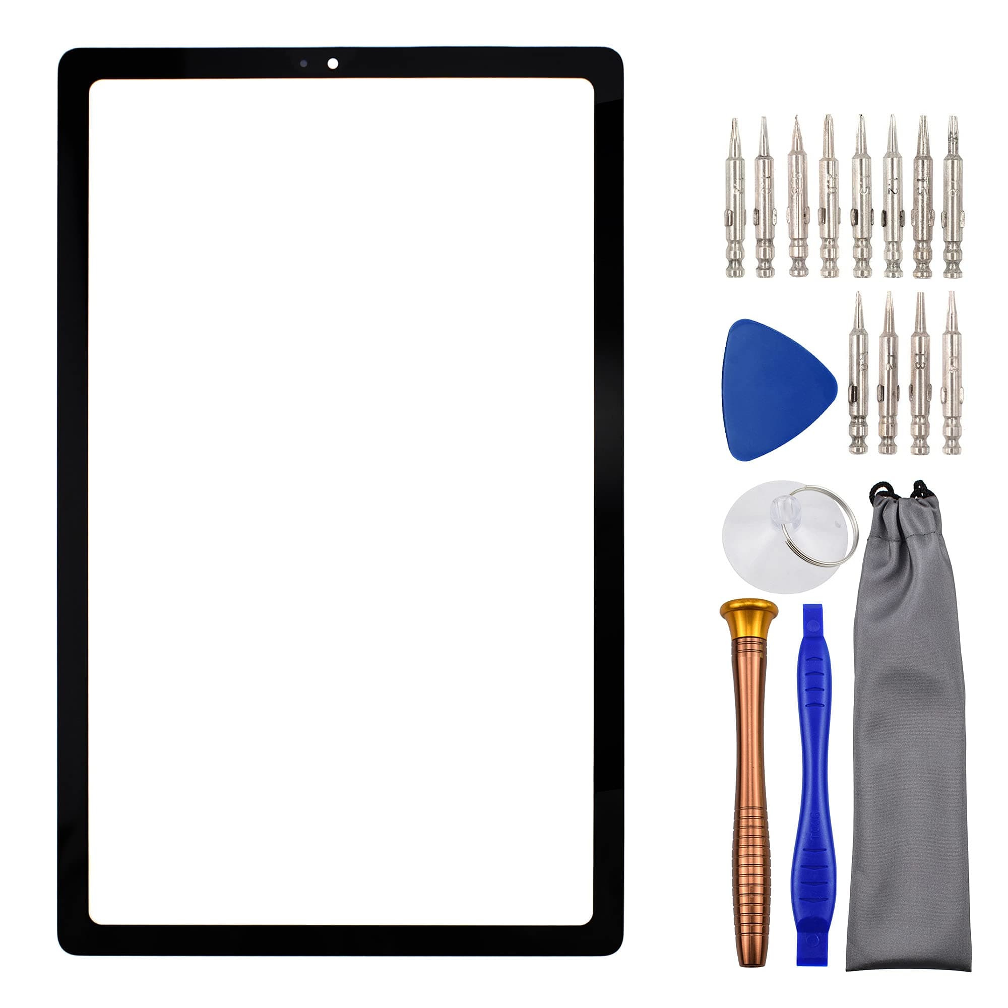 Sunways Glass Outer Screen Replacement for Samsung Galaxy Tab S6 SM-T865 SM-T860 Tab S6 5G SM-T866N Black