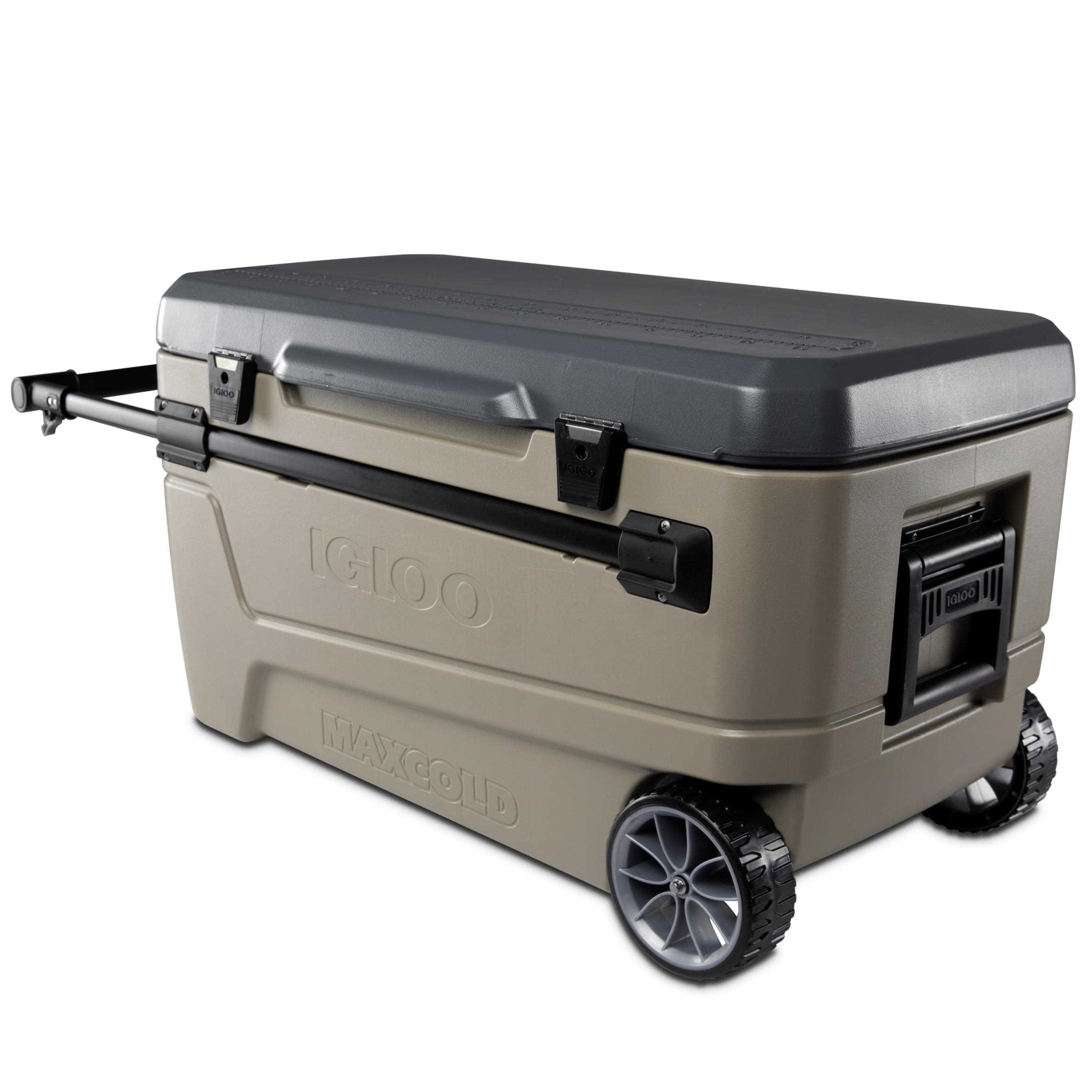Maxcold Glide 110Qt Wheeled Cooler | Insulated Hard Shell Ice Chest