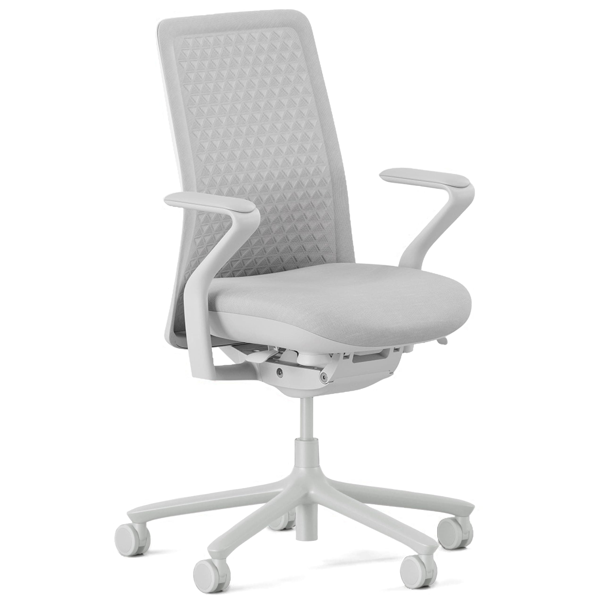 Branch Verve Chair - High Performance Executive Office Chair with Contoured Back and Adjustable Lumbar Support - High Density Foam Cushion and 3D Knit Back - Fits 5' to 6', Up to 275 lbs, Mist