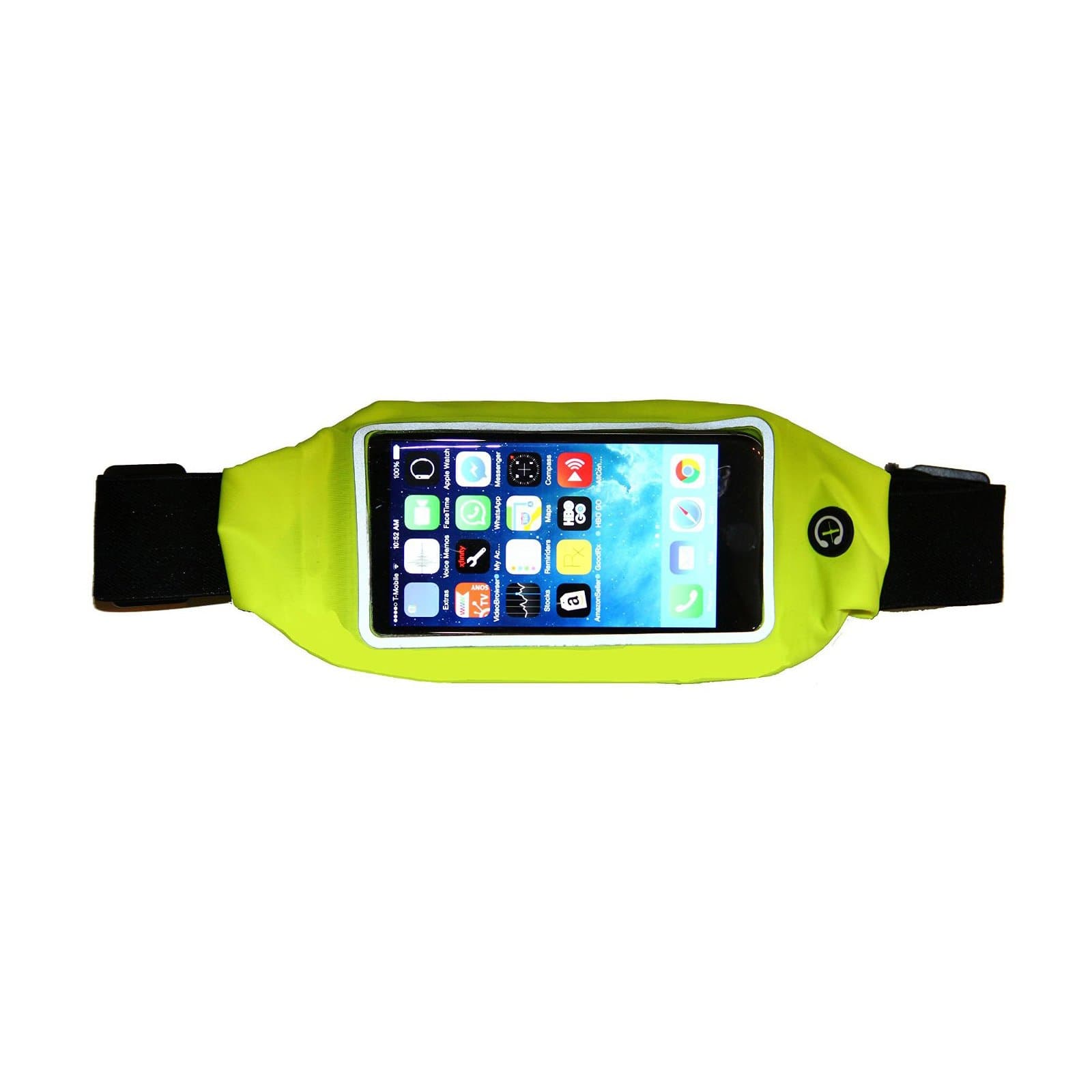 Hmily Waterproof Running Belt Waist Pack for Hiking Walking Running Riding Bikes Fitness Fit for iPhone 6 6plus 6S 6Splus iPhone 5 5S 5C 4 4S Samsung Galaxy S6 S5 S4 and More Smartphones (Green)