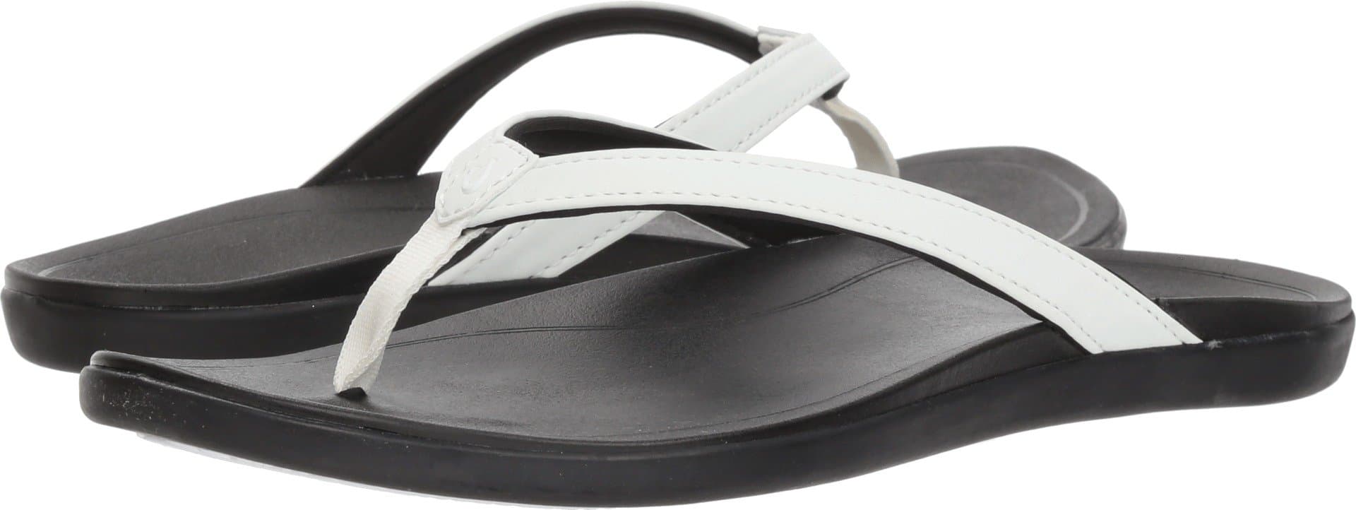 OLUKAIHo'opio Women's Beach Sandals, Quick-Dry Flip-Flop Slides, Water Resistant & Modern Low Profile Design, All-Day Comfort Fit & Wet Grip Soles