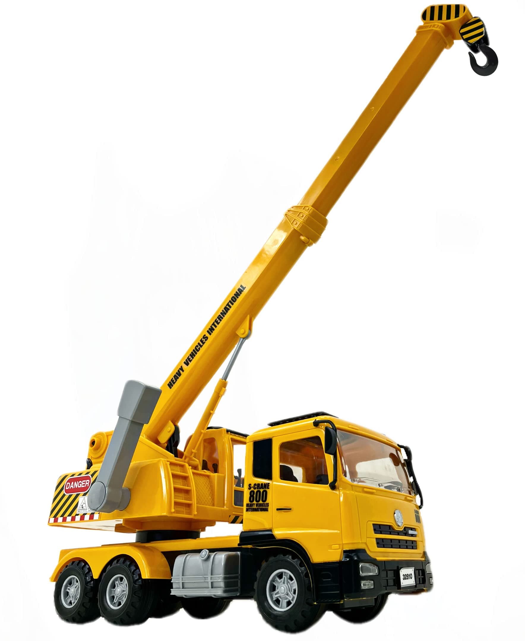 Trucks-Large Sized Friction Powered King Crane which extends to 1 ft Personal Accessories and Toys can be Used on This Truck