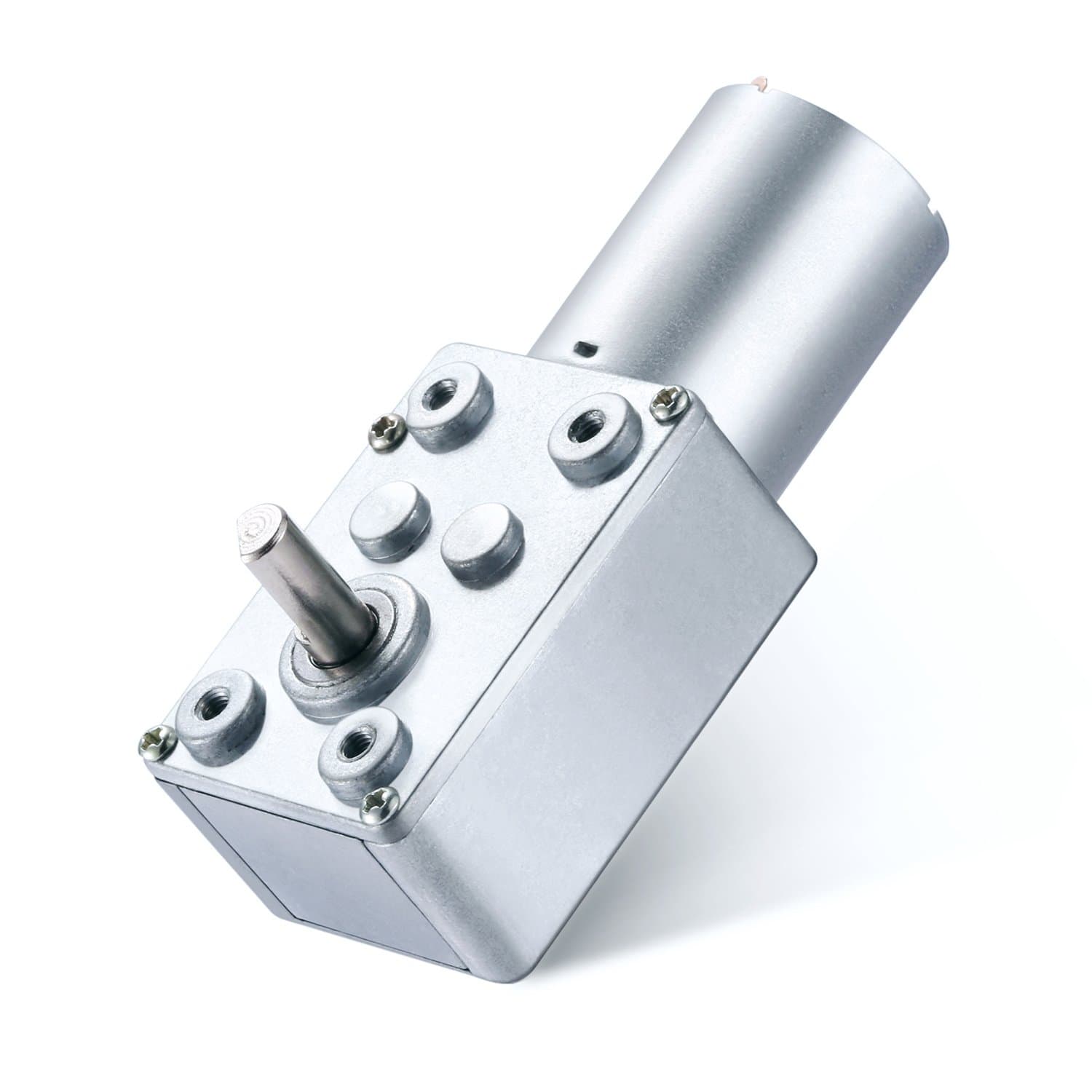 Greartisan DC 12V 100RPM Turbo Worm Geared Motor High Torque Turbine Worm Gear Box Reduction Motor 6mm Shaft JSX69-370