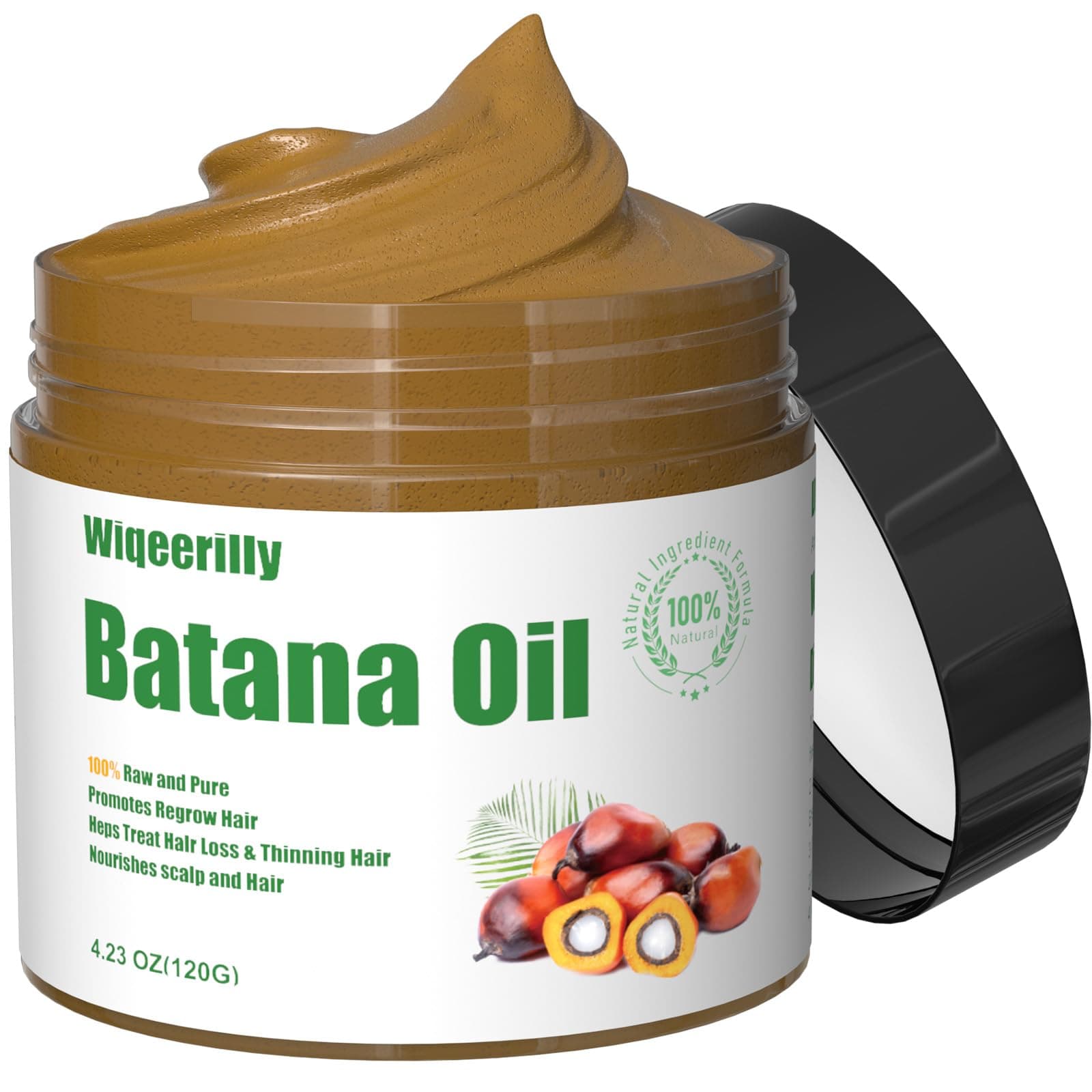 Batana Oil for Hair Growth, 100% Raw Batana Oil Dr Sebi Organic, Unrefined Sourced from Honduras, Batana Hair Mask Hair Growth Prevent Hair Loss for Men & Women