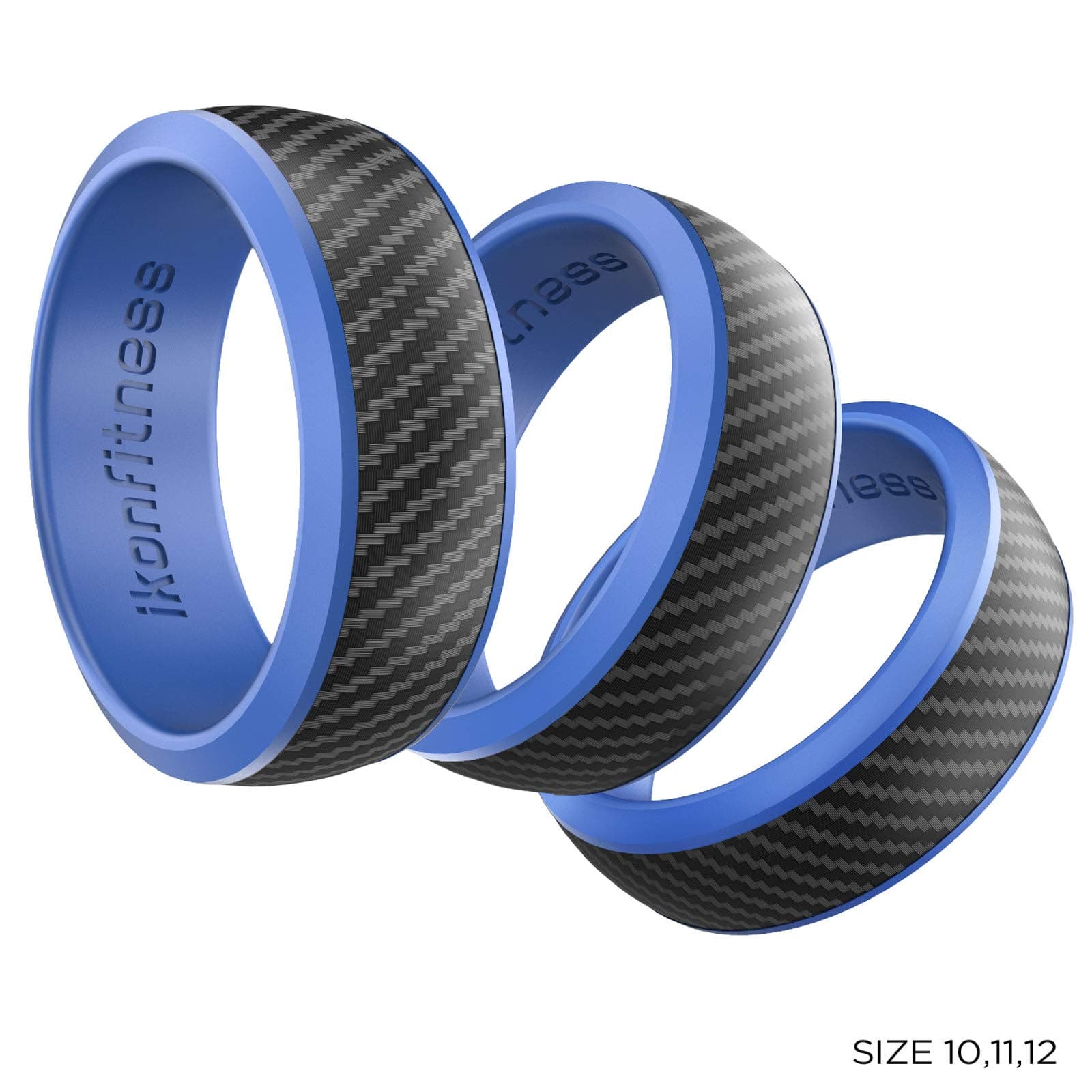 Silicone Wedding Ring for Men and Women- 3 Pack Rubber Wedding Band in Three Different Sizes - for Work, Mechanics, Sports, Workout Ring - Come with a Gift Box