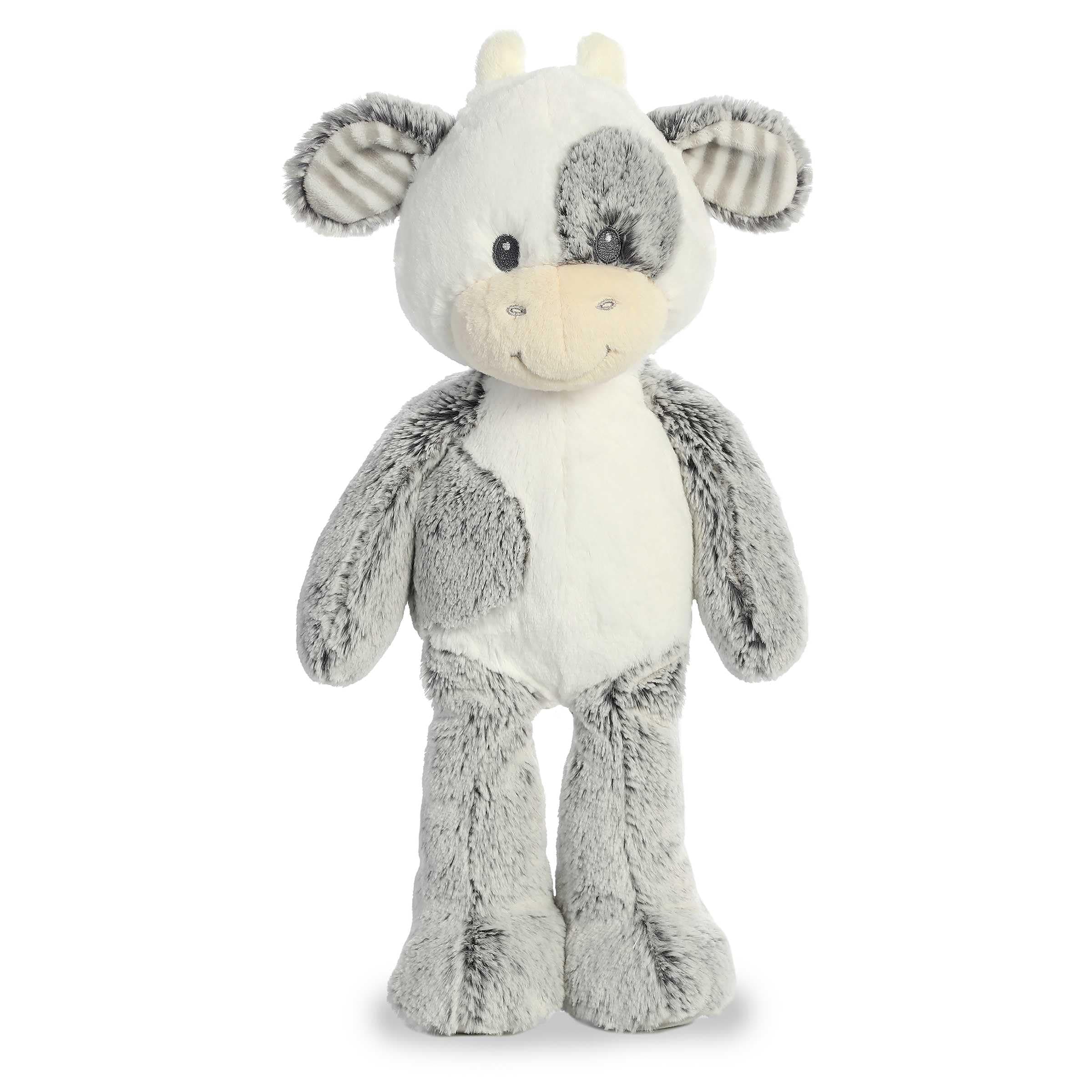 Adorable Cuddlers™ Coby Cow™ Baby Stuffed Animal - Security and Sleep Aid - Comforting Companion - Gray 14 Inches