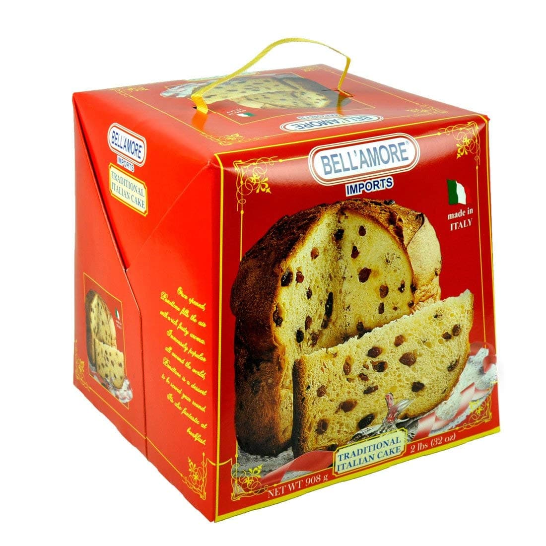 Bellamore Panettone Traditional Italian Cake From Italy 2lbs/32oz