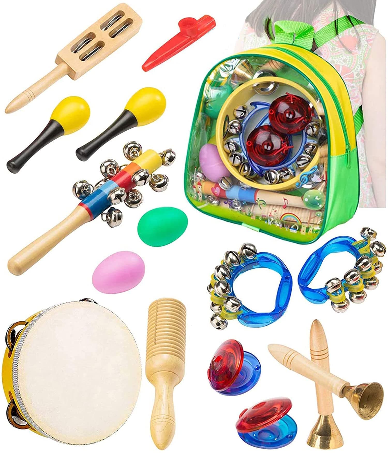 Sponsored Ad – KASTWAVE Musical Instruments Toddler Percussion Set - Professional Preschool Music Education Toys with Storage Toddler Backpack