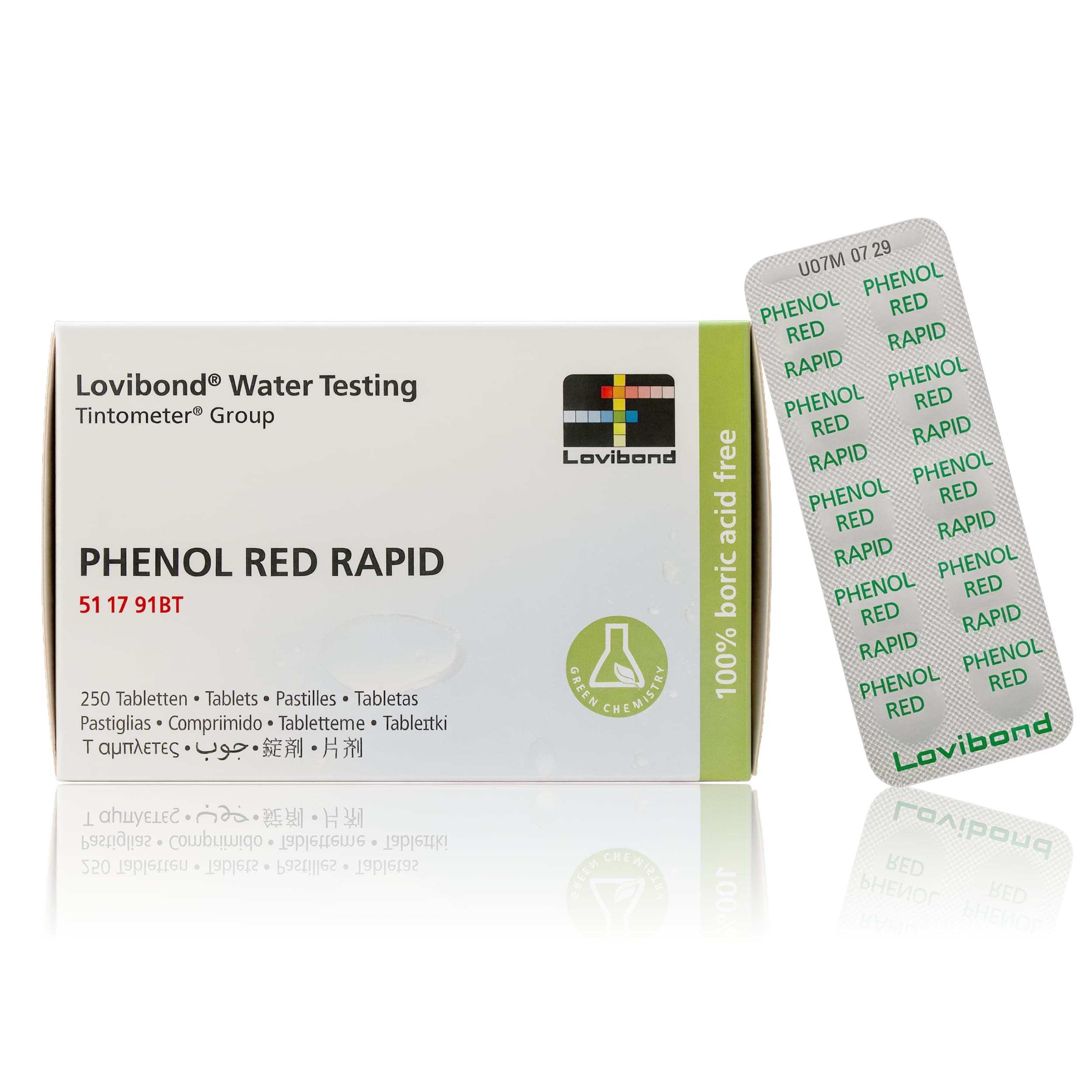 Lovibond pH Phenol Red Rapid Dissolve Tablets 250 Pack