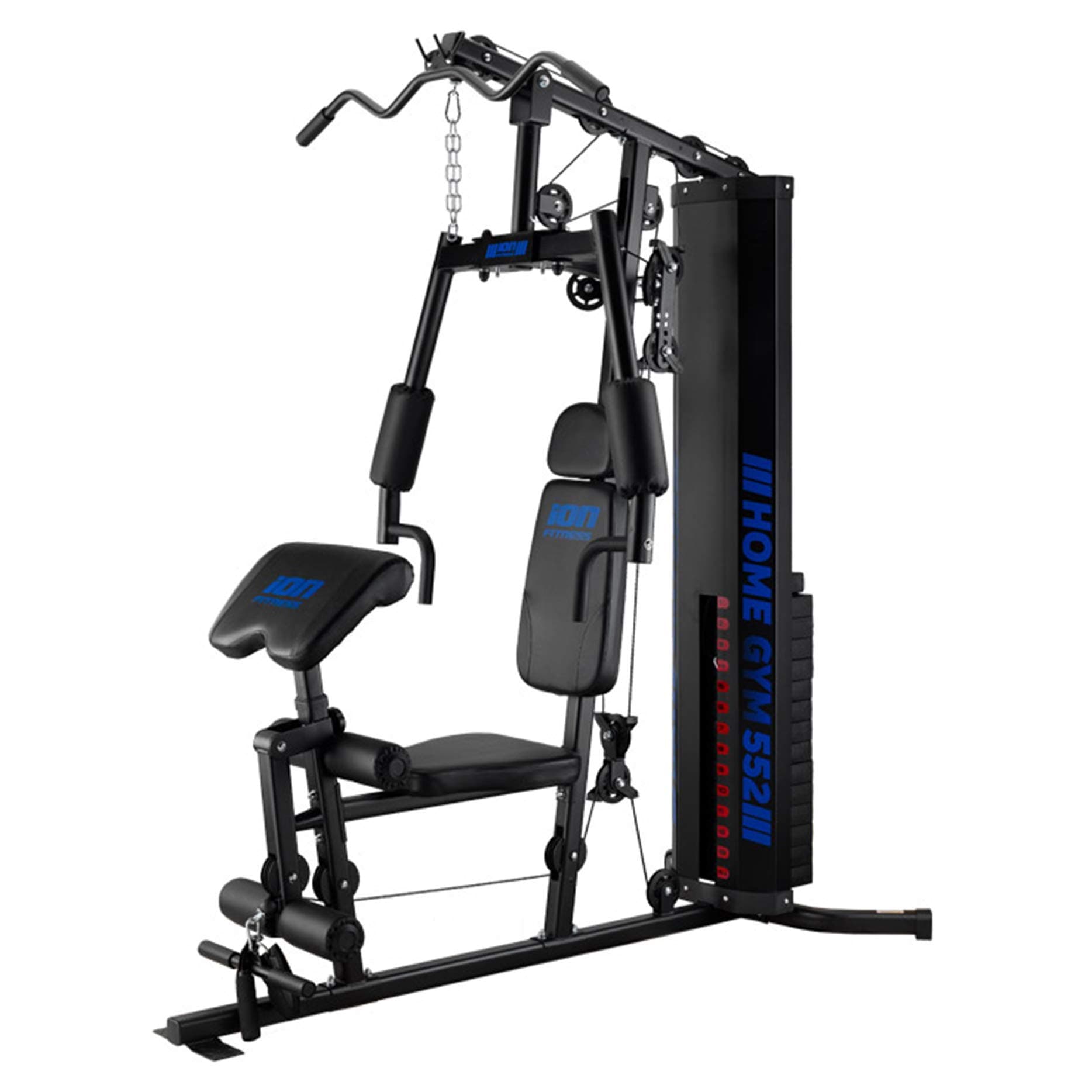 ION Fitness Home gym 552 FI552 multifunction home gym - 70 kg weight stacks - maxmimum stability - black