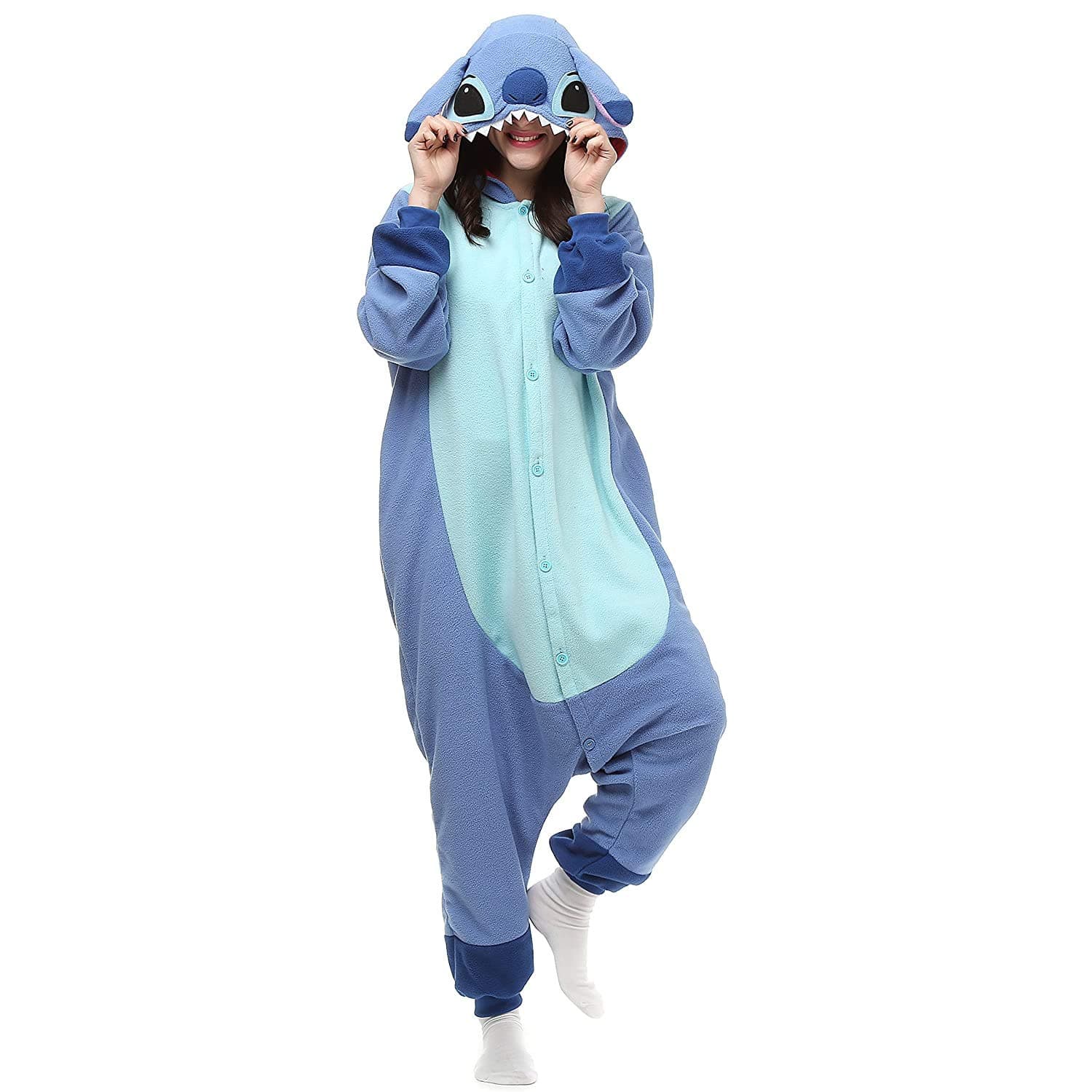 Unisex-Adult Animal Onesies Pajamas Halloween Costume Cosplay Funny Christmas Party Wear Daily Carton Outfit