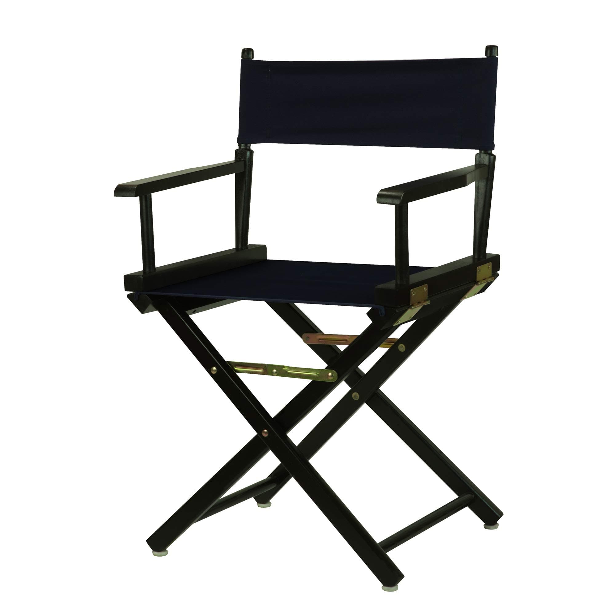 Casual Home 18" Blue Director Chair, Classic Height, Black Frame/Navy Canvas