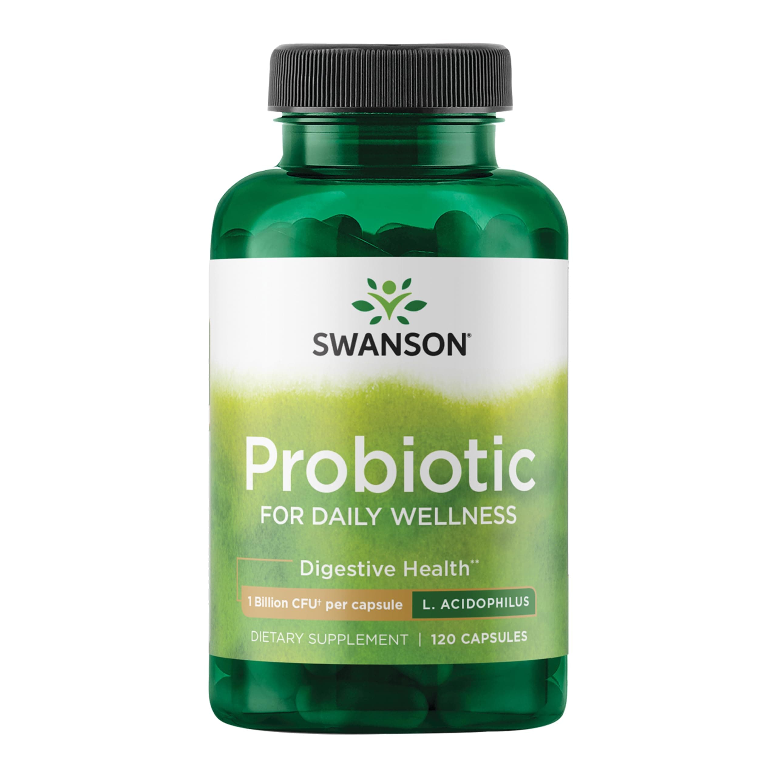 Probiotic - Digestive Health Supplement w/ 1 Billion CFU per Capsule - Natural Formula Supporting Bowel Regularity & Daily Wellness - (120 Capsules)