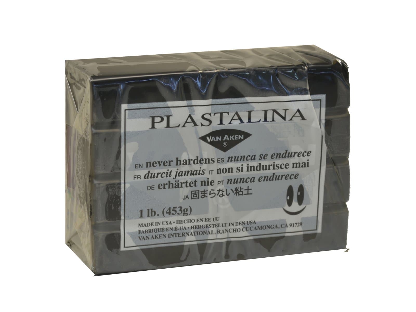 Chubu Electroporcelain Industrial Modeling Clay Plastalina Black 1 lb 06-0286