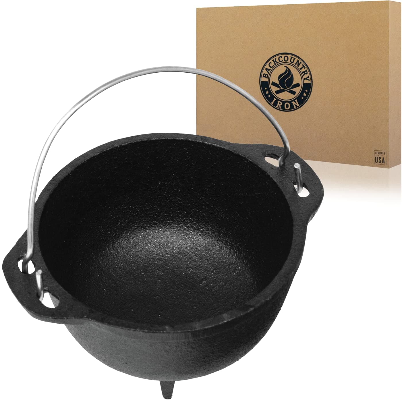 4.75 inch Cauldron Cast Iron Country Kettle for Wicca and Witchcraft