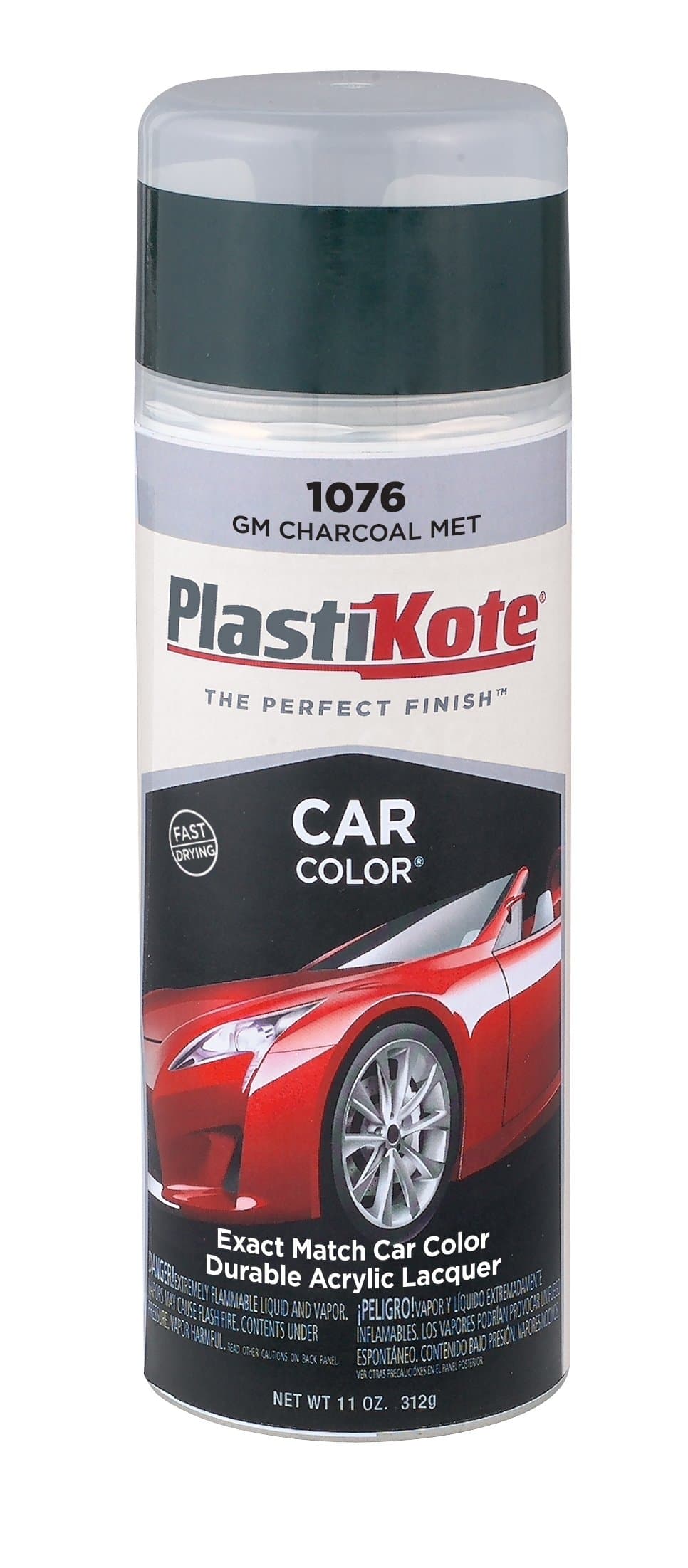 PlastiKote 1076 GM Charcoal Metallic Automotive Touch-Up Paint - 11 oz.