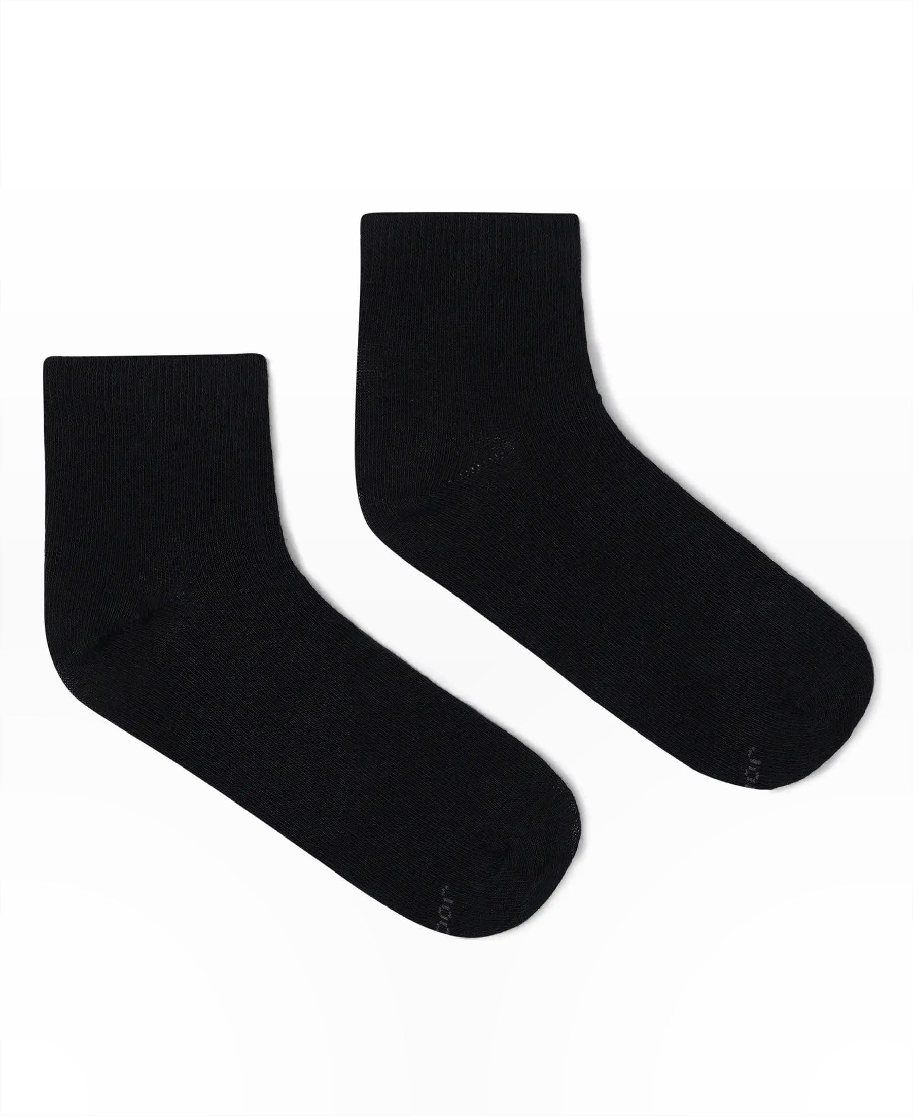 7801 Unisex Kid's Compact Cotton Stretch Solid Ankle Length Socks With Stay Fresh Treatment