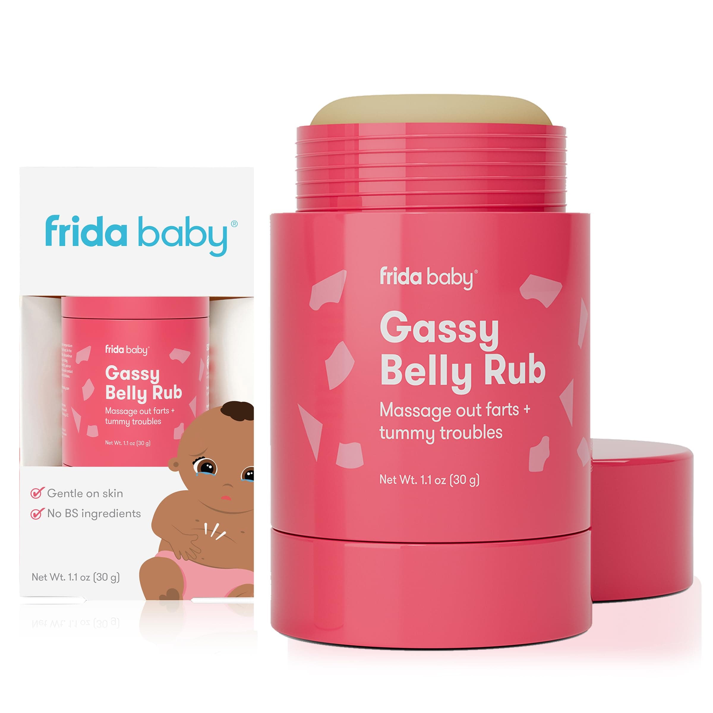 Gassy Belly Rub | Infant Gas Relief | Baby Gas Relief Rub for Belly Massages Made with Natural Oils