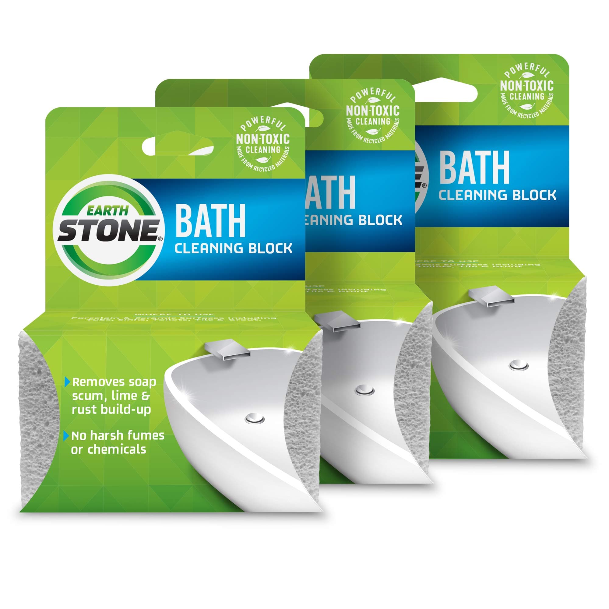 BathroomStone Bathroom Cleaning Block, 3-Pack