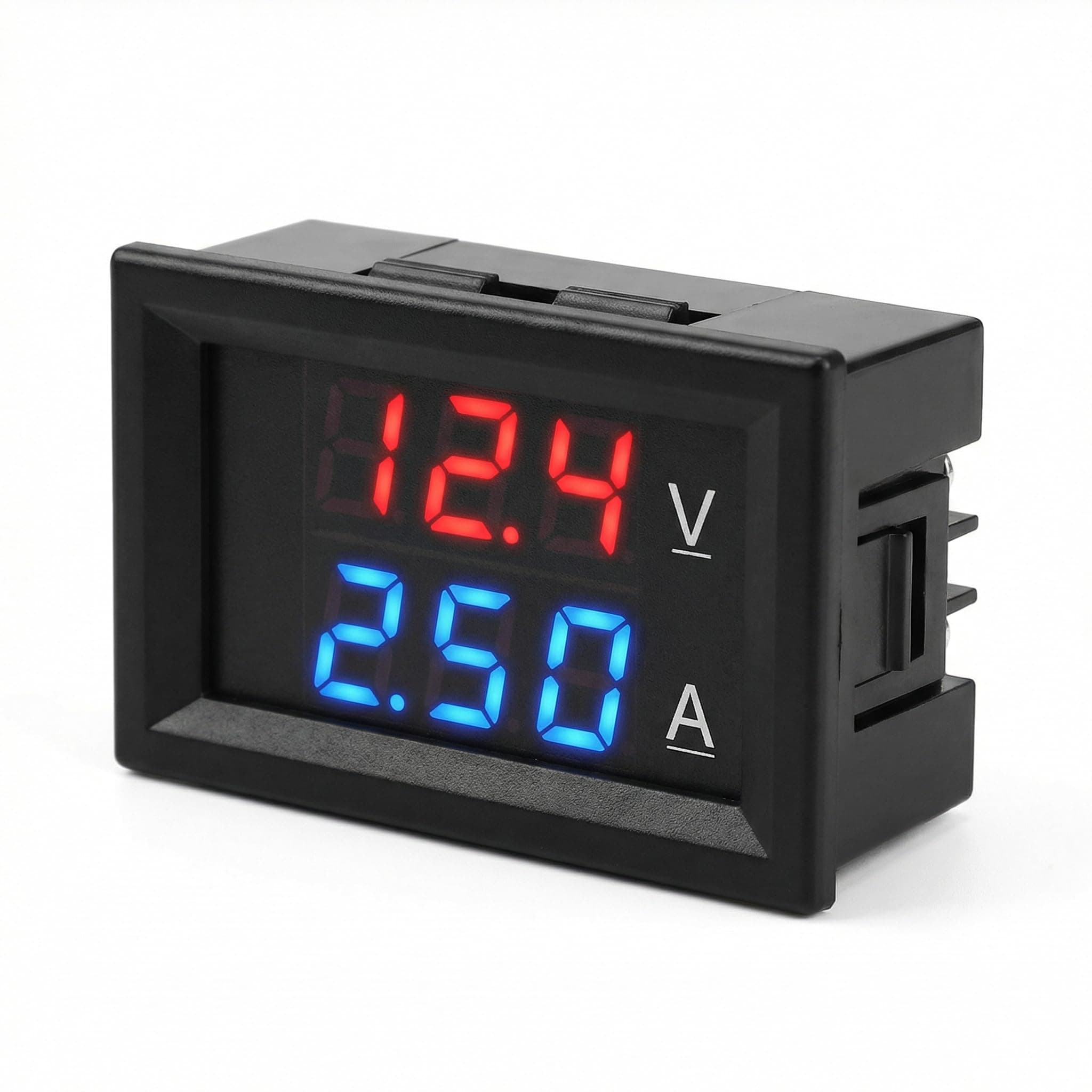 0.28" LED Digital Voltmeter Ammeter, Digital Voltmeter DC 0-100V 10A with Blue & Red Dual Display, Mini 2-in-1 Volt Amp Monitor Tester, Car Current Gauge for EV Boat Electronic Circuit