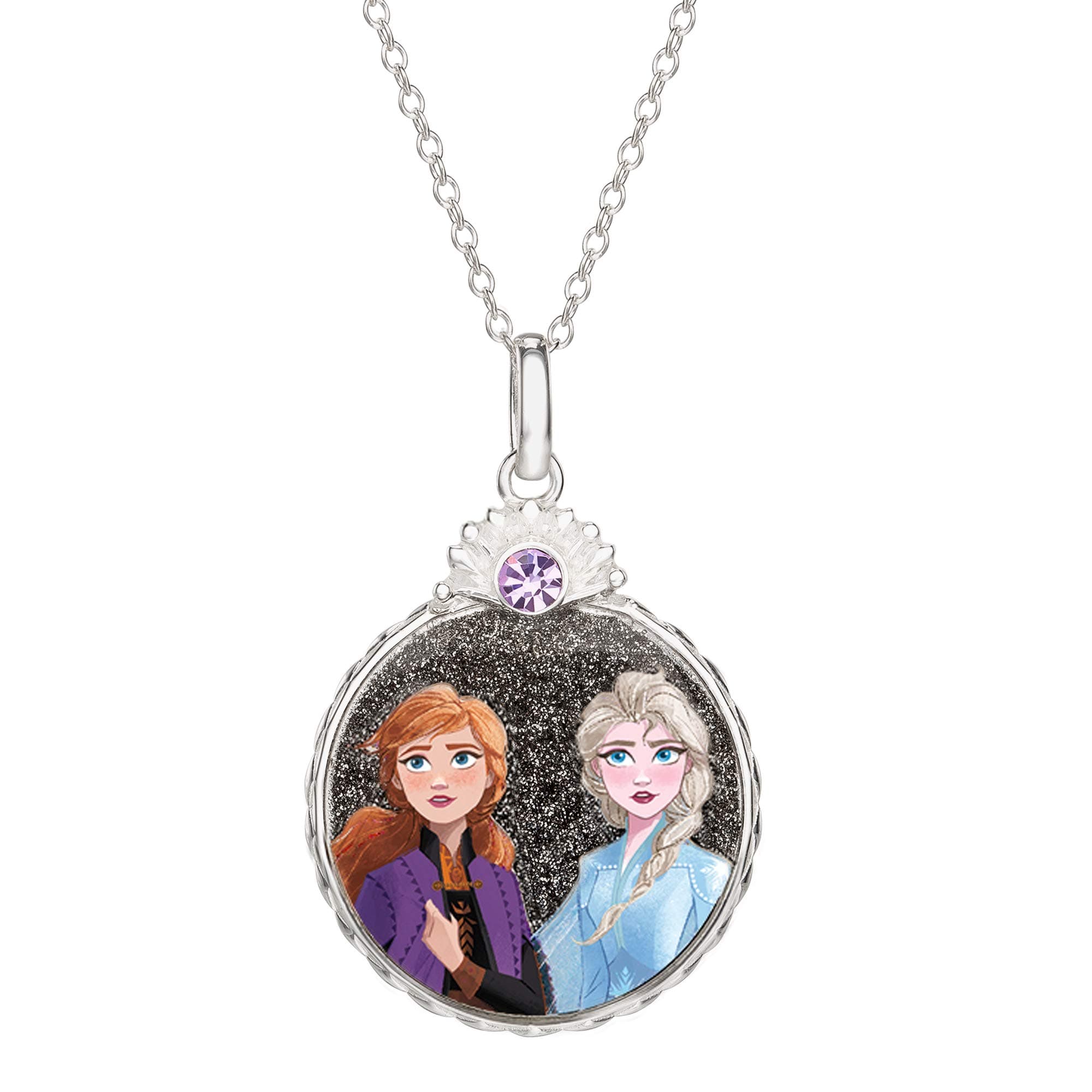 DisneyFrozen II Necklace - Frozen Necklace with Anna or Elsa Pendant Jewelry - Frozen Jewelry
