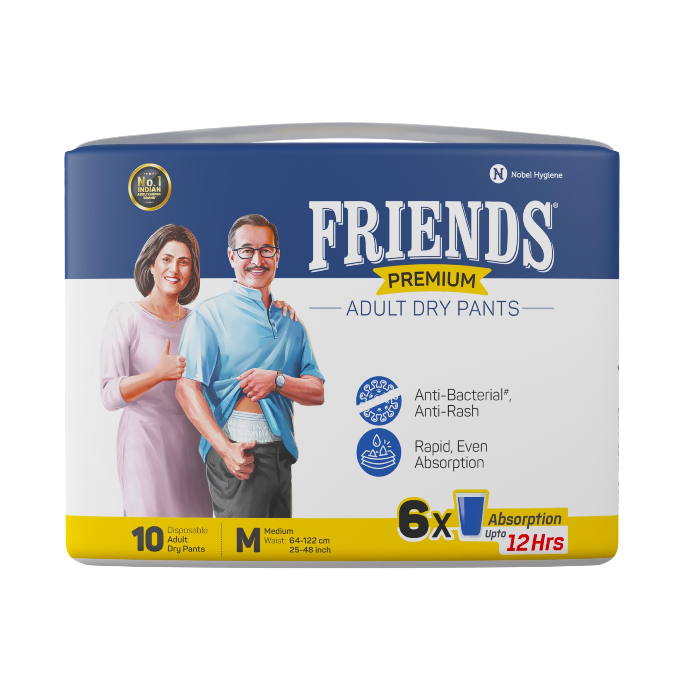Friends Premium Adult Diapers Pant Style Medium