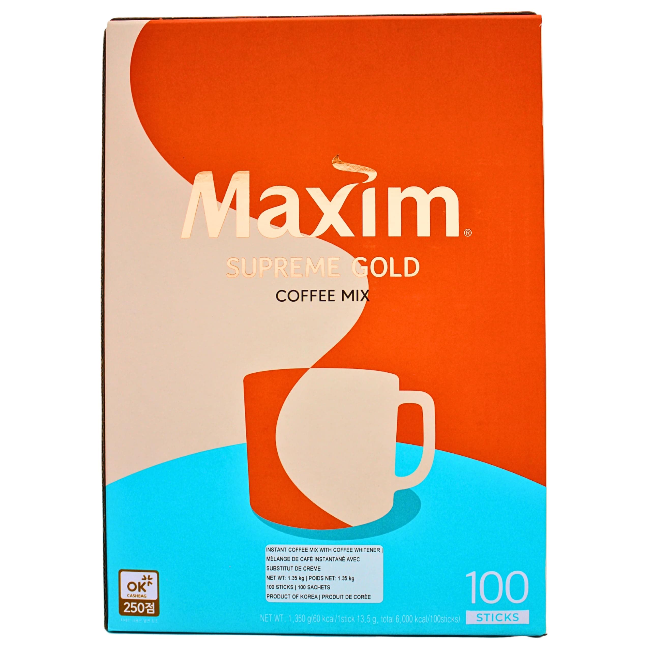 MAXIM SUPREME GOLD COFFEE - 100pks