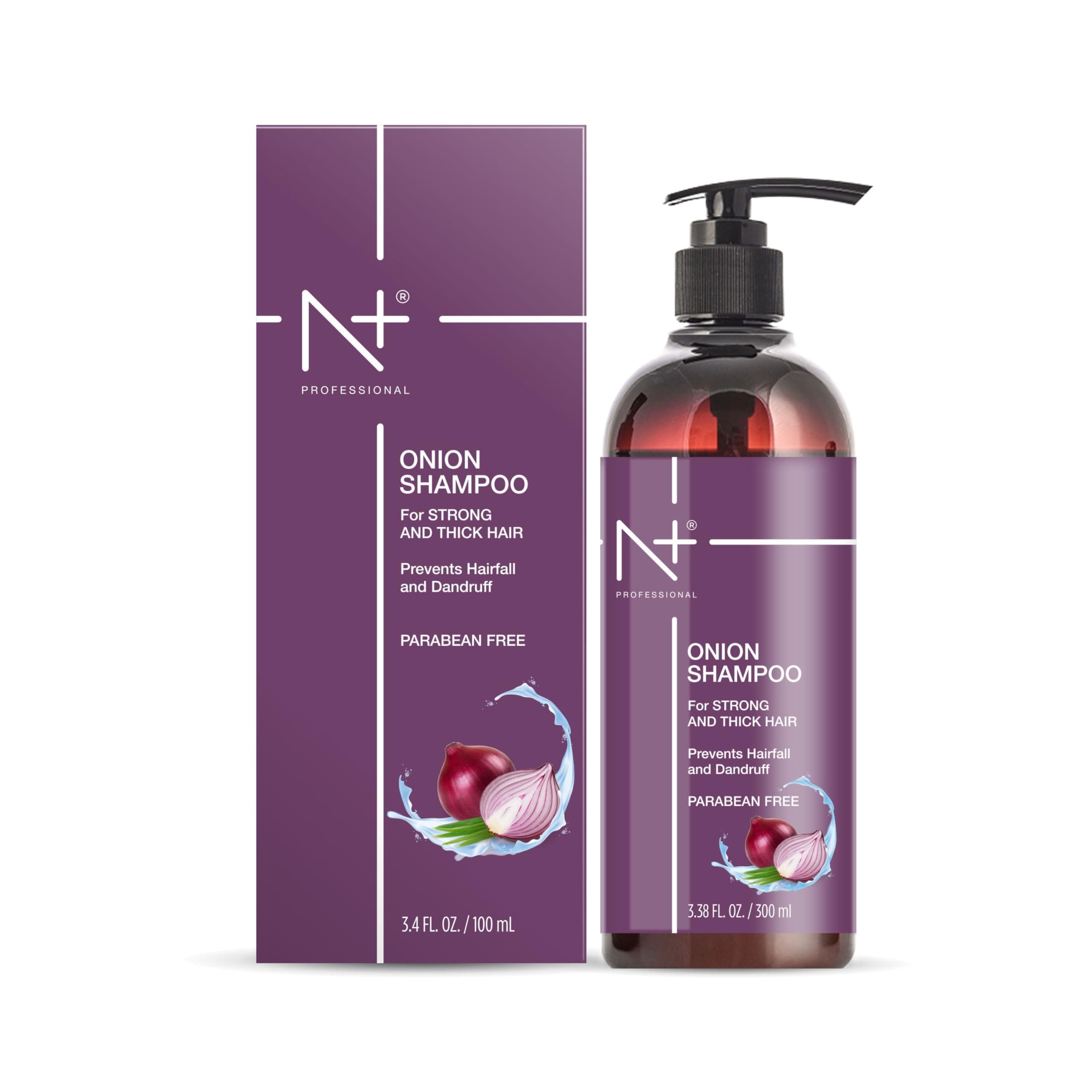 N Plus Professional Onion Hair Care Shampoo, 300 ml