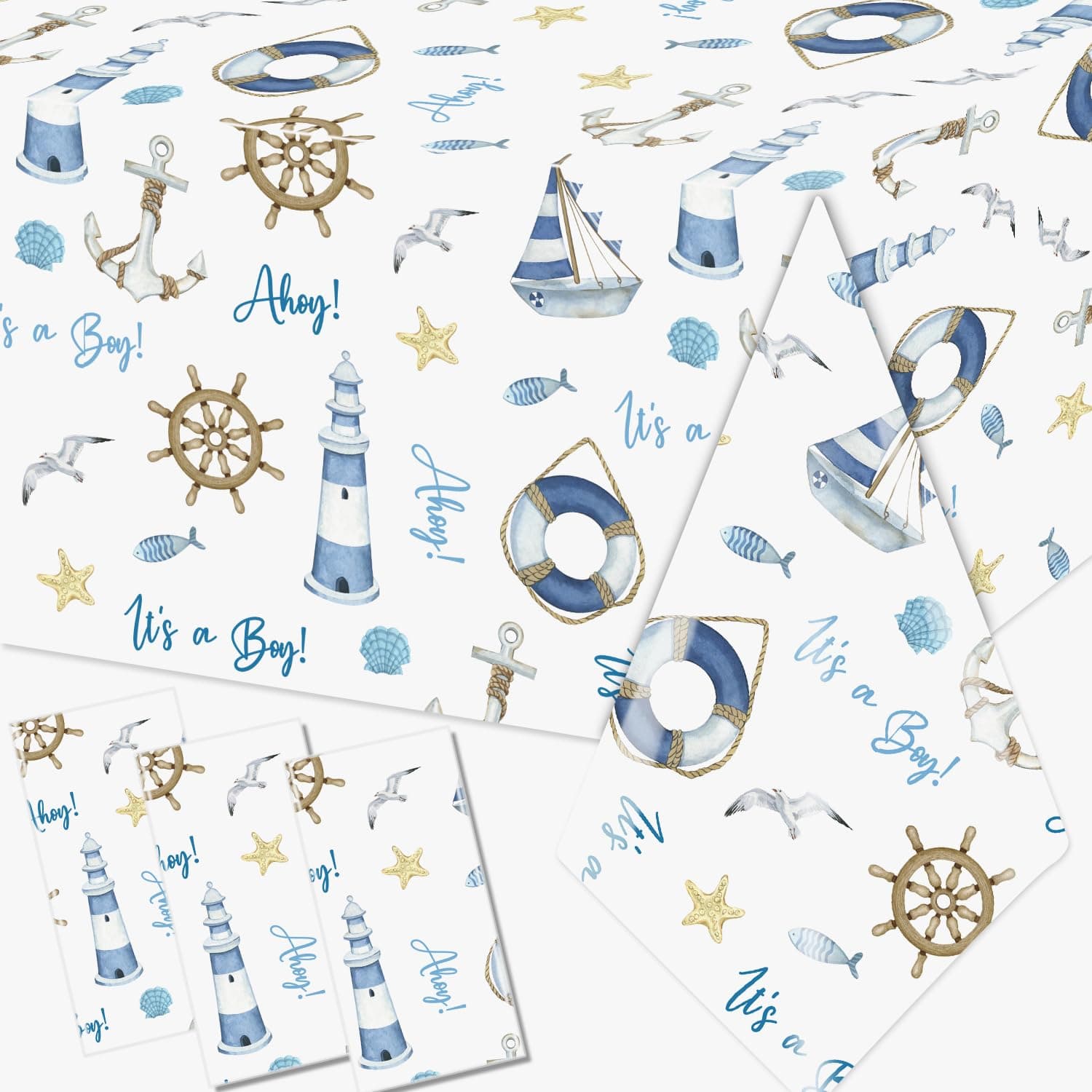 Guzbewu Ahoy Tablecloth