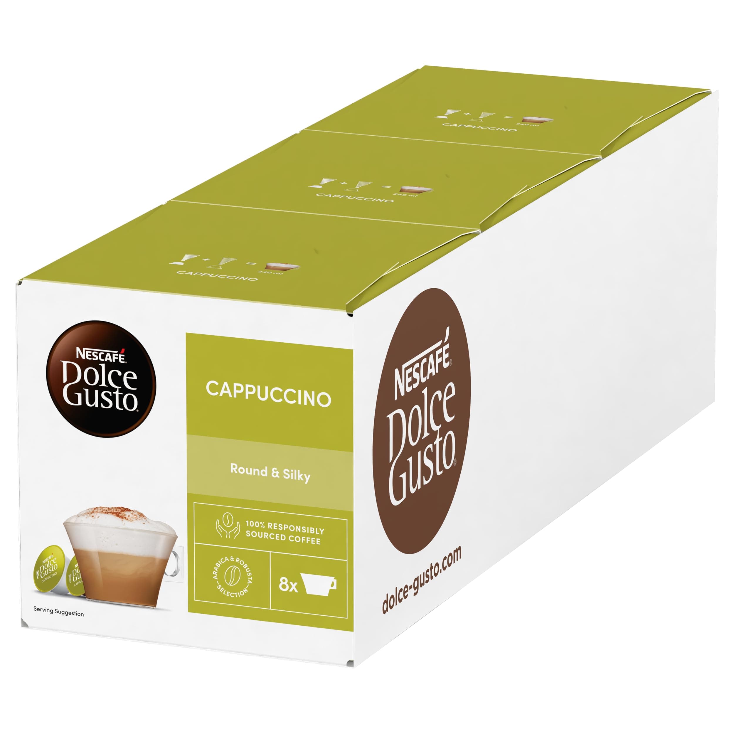 Nestle Nescafe Dolce Gusto Cappuccino, 16 Caps x 3