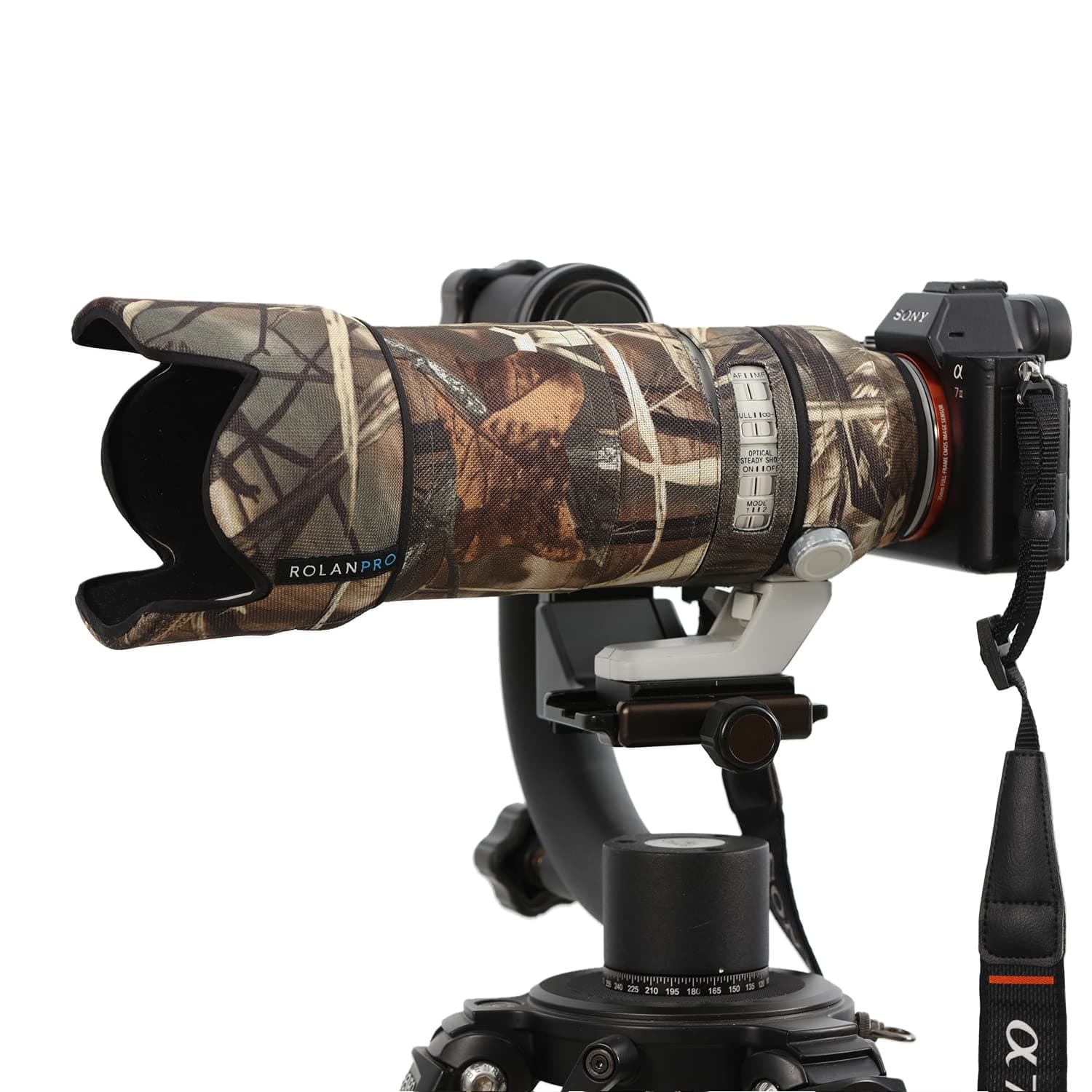 Camouflage Lens Cover for Sony FE 70-200mm F2.8 GM OSS Raincover Lens Protection Sleeve Case-#9d Grass Camo Waterproof