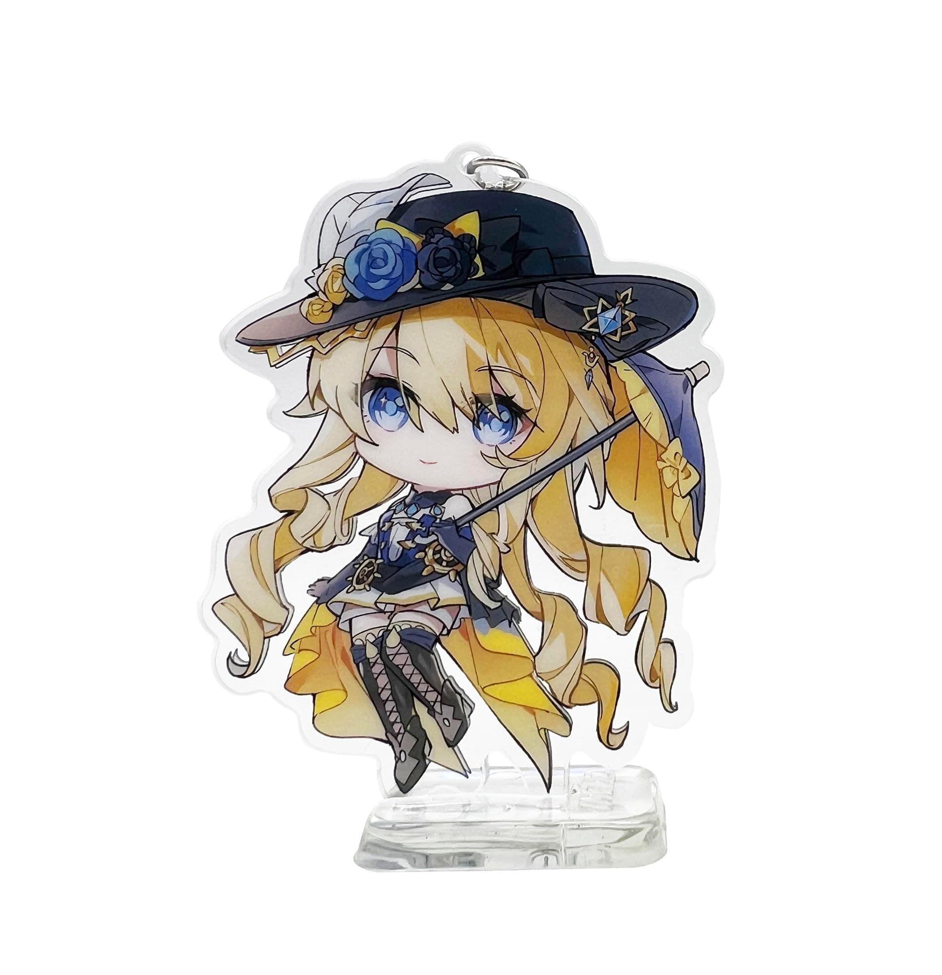 YJacuing Genshin Impact Cute Acrylic Keychain Figure