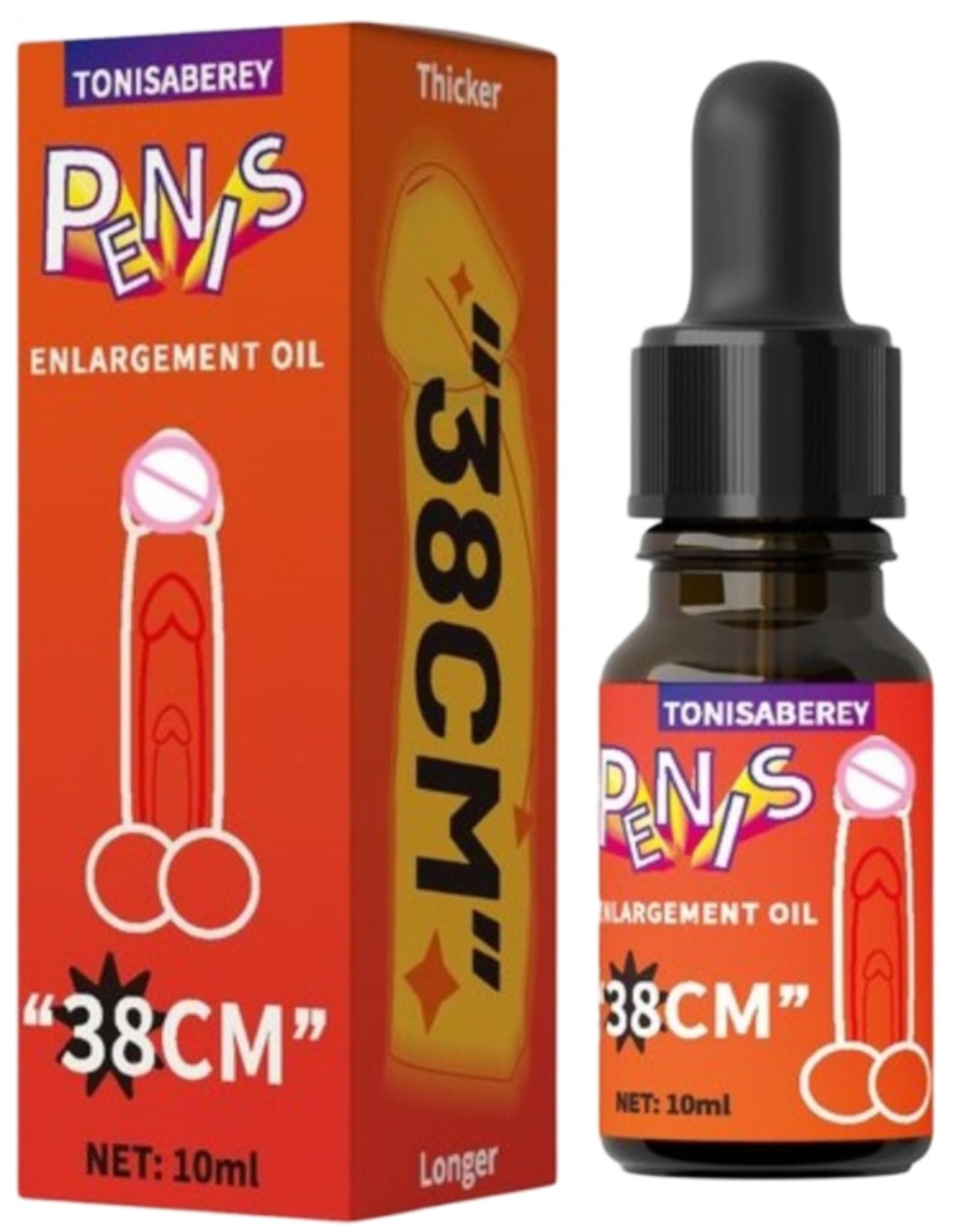 Enlargement Massage Oil for Day & Night Use - Formula with Natural Botanicals - 0.34 Fl Oz (Pack of 1)