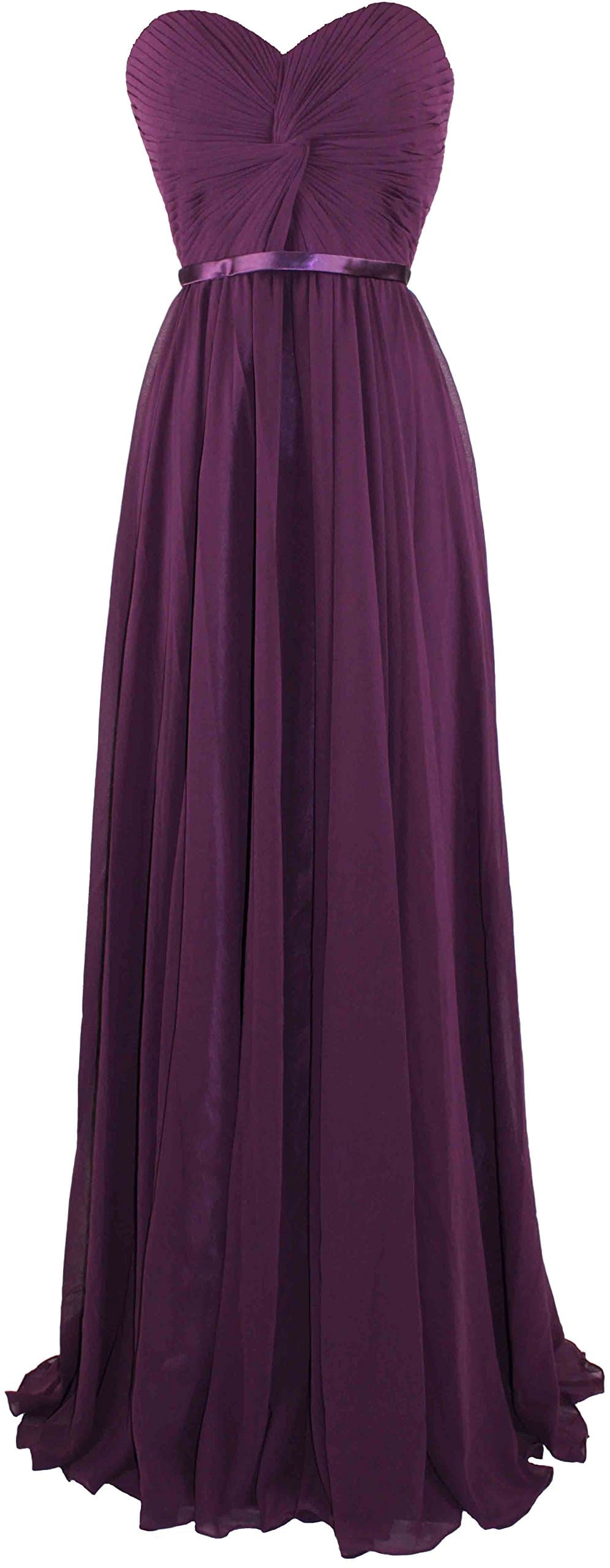 Meier Women's Strapless Sweetheart Pleated Evening Prom Dress