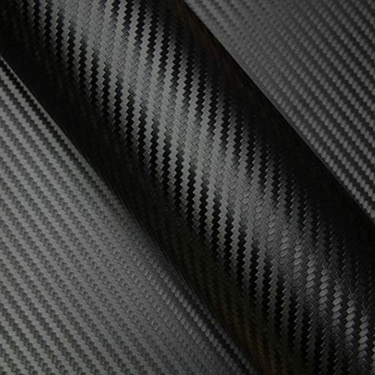 Car Vinyl Wrap,Carbon Fiber Vinyl Wrap Black for Cars,Automotive Vinyl Wraps,Vinilo para Autos with Plastic Scraper 13ft x 1ft for Motorcycles,Laptops,Mobile Phones,PC Cases