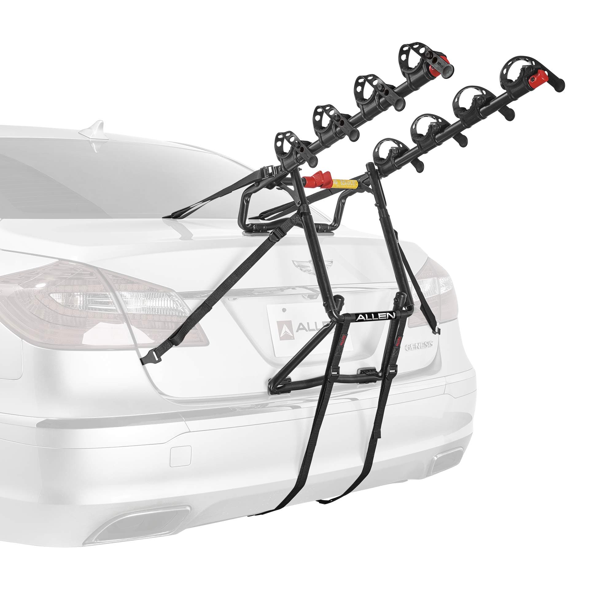 Allen Sports USA Premier 4-Bike Trunk Mounted Bicycle Carrier for Automobile - Black