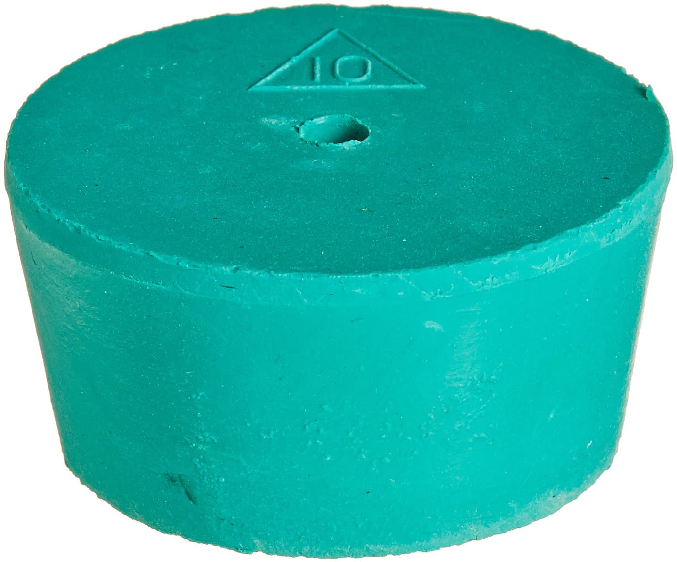 Plasticoid M10-M351 Green Rubber Neoprene One Hole Stopper, 53mm Top Diameter, 45mm Bottom Diameter, 10 Size, 25mm Length (Case of 5)