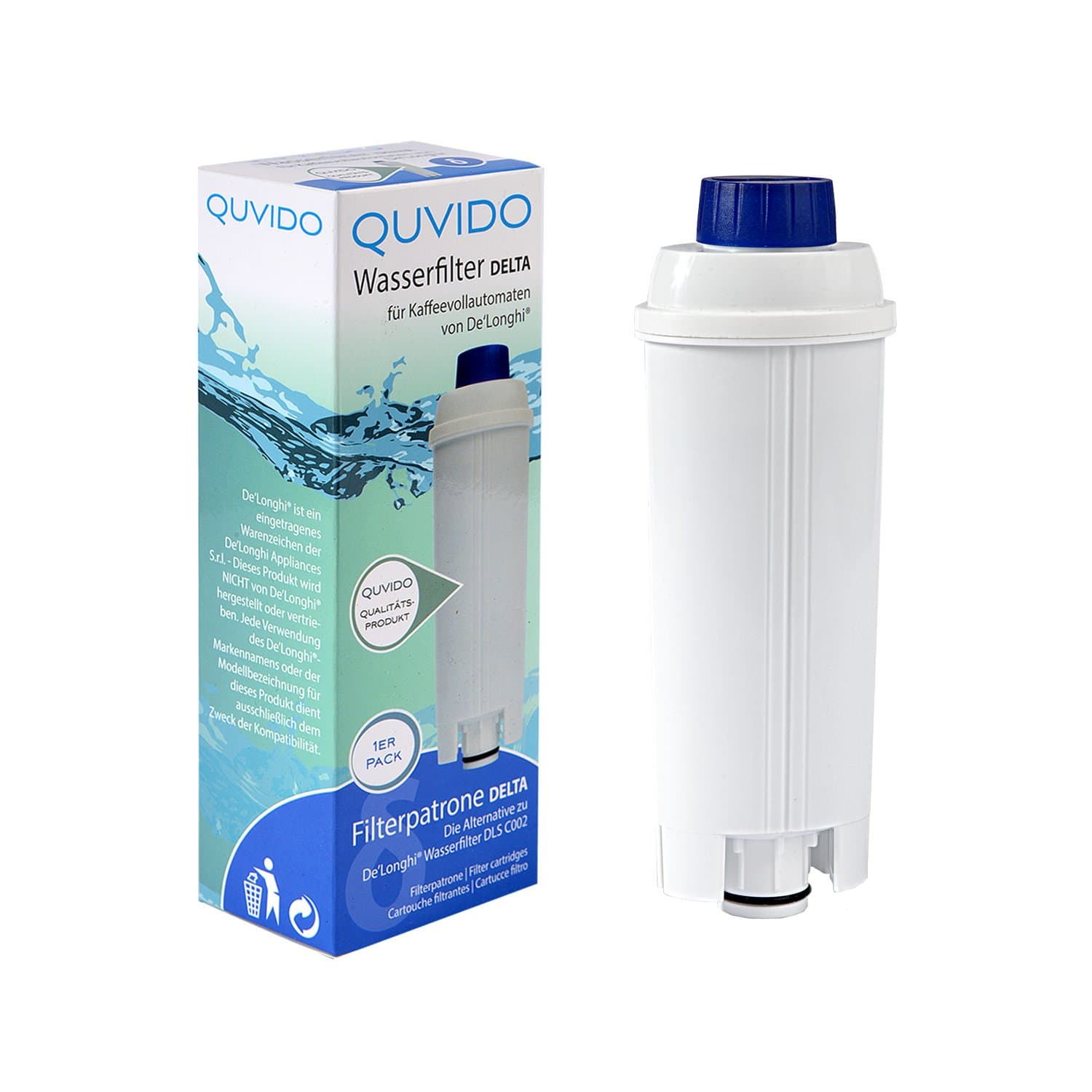 QUVIDO Delta Water Filter for Delonghi Coffee Machine