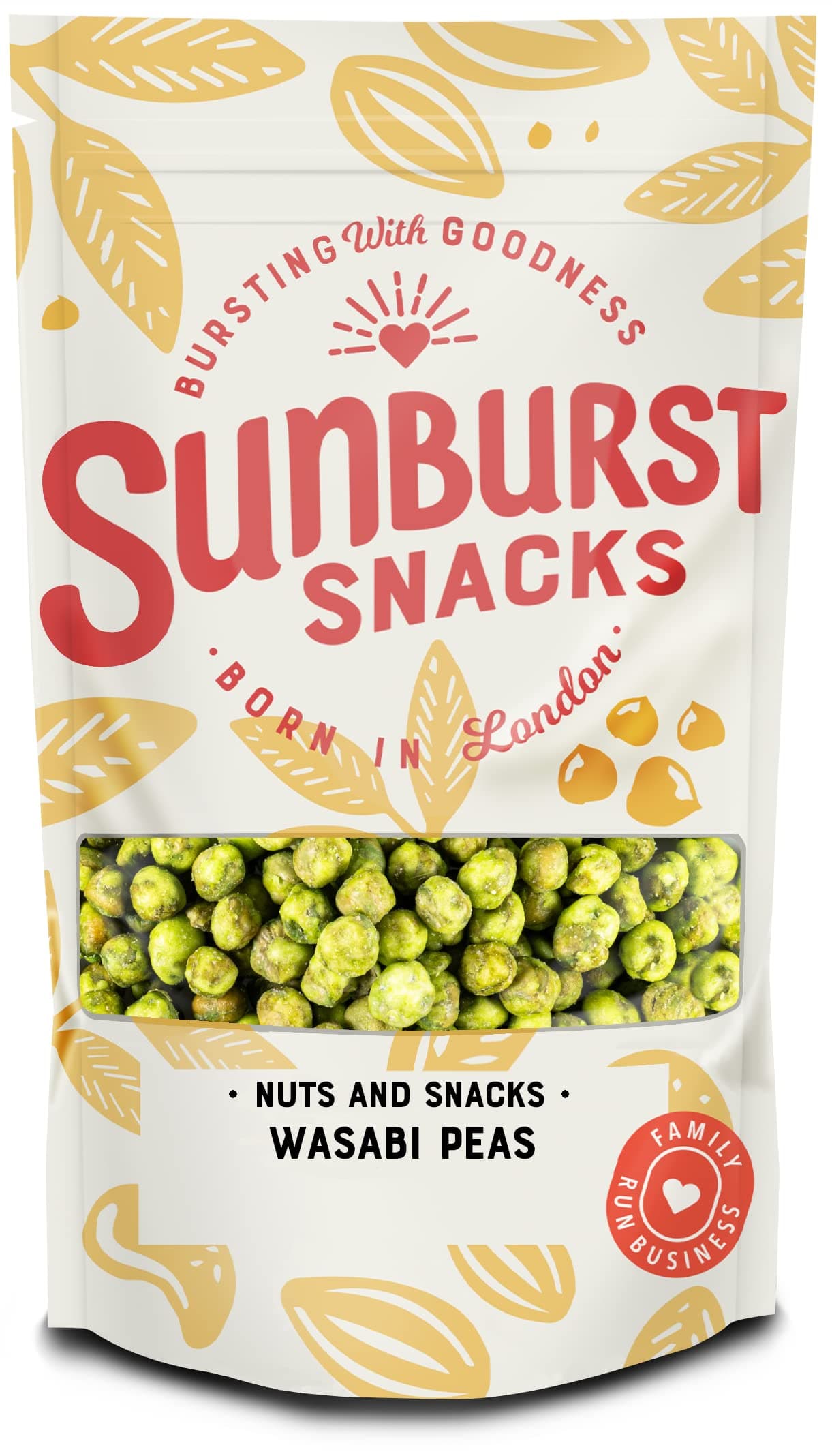 Sunburst Crispy Coasted Spicy Wasabi Peas 1 kg